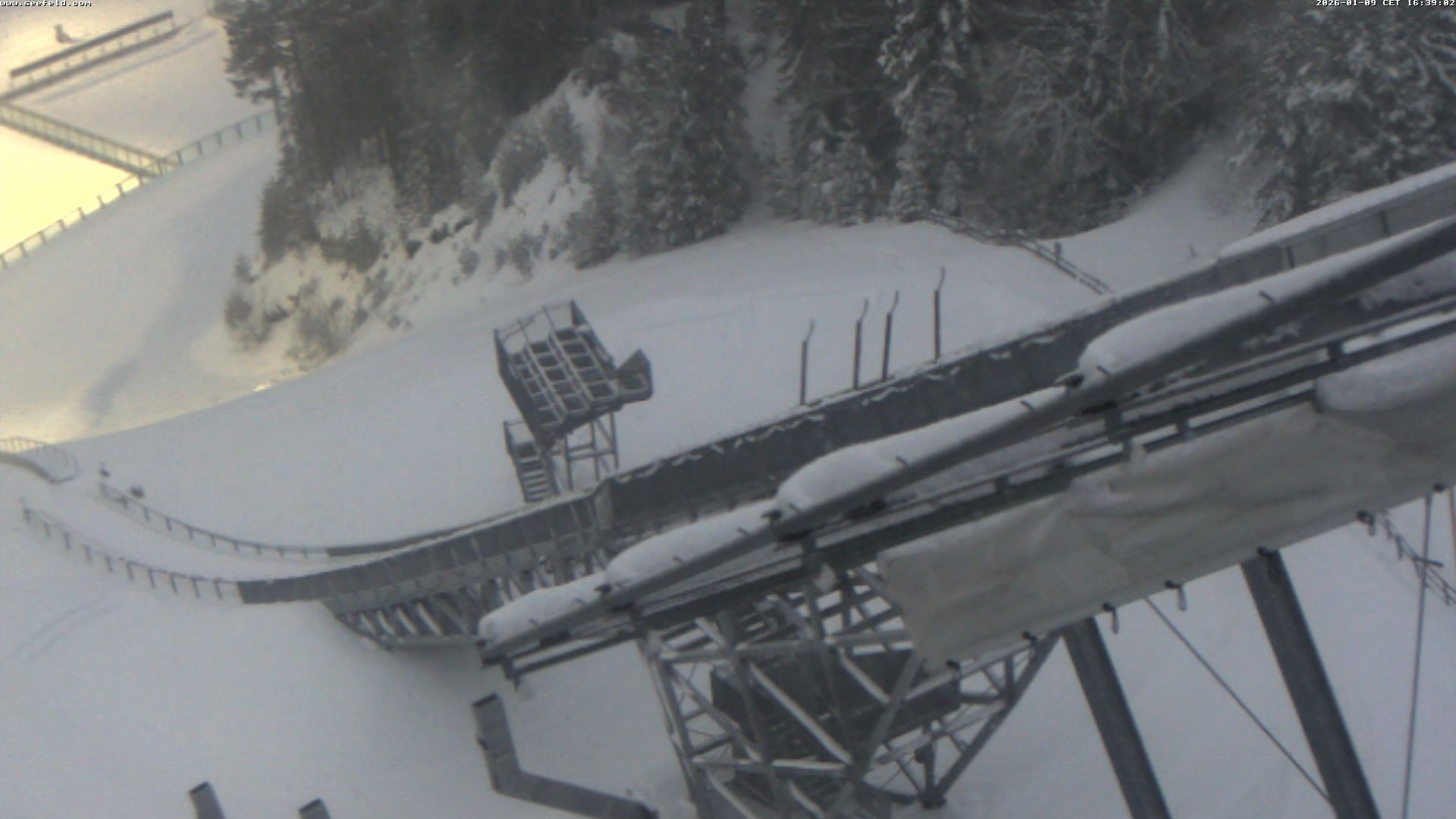 Archiv Foto Webcam Sprungschanze, Seefeld in Tirol