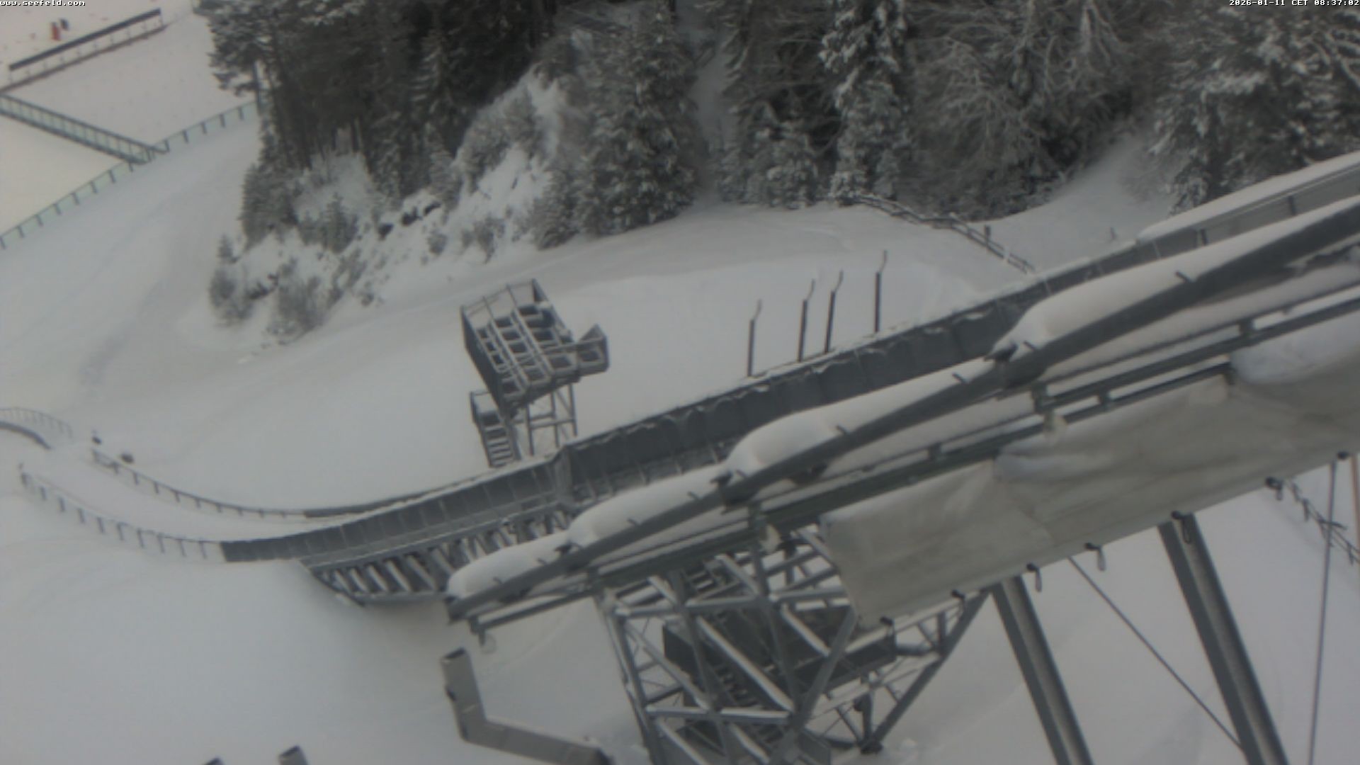 Archived image Webcam ski jump, Seefeld in Tyrol