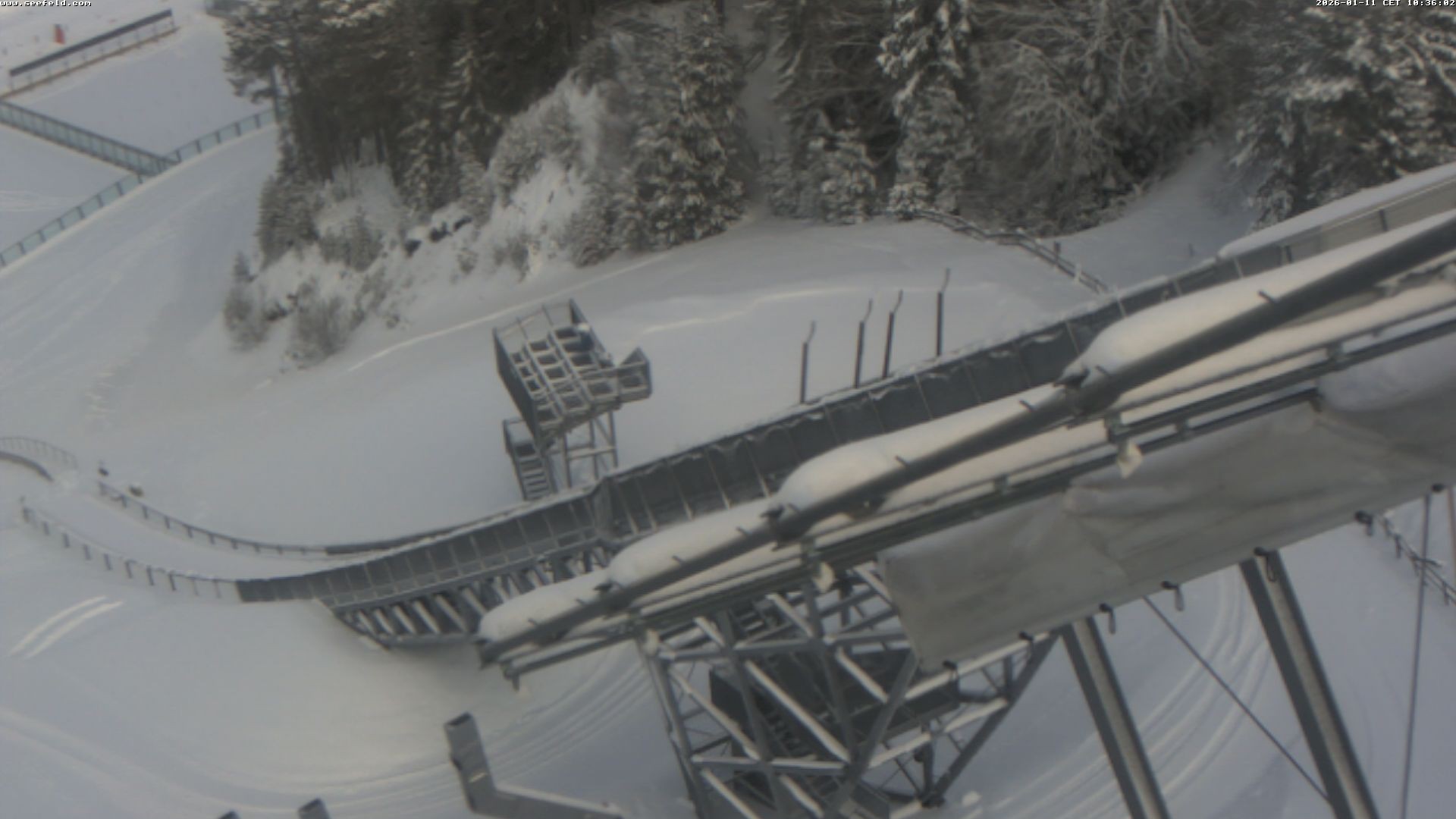 Archived image Webcam ski jump, Seefeld in Tyrol