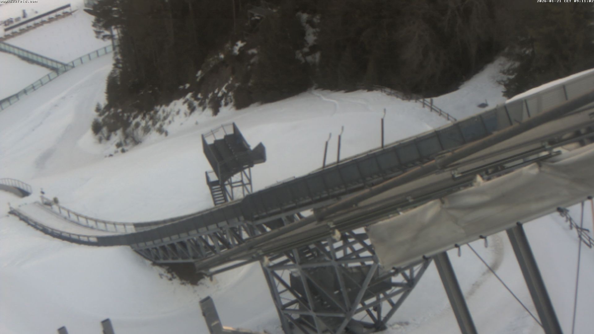 Archived image Webcam ski jump, Seefeld in Tyrol