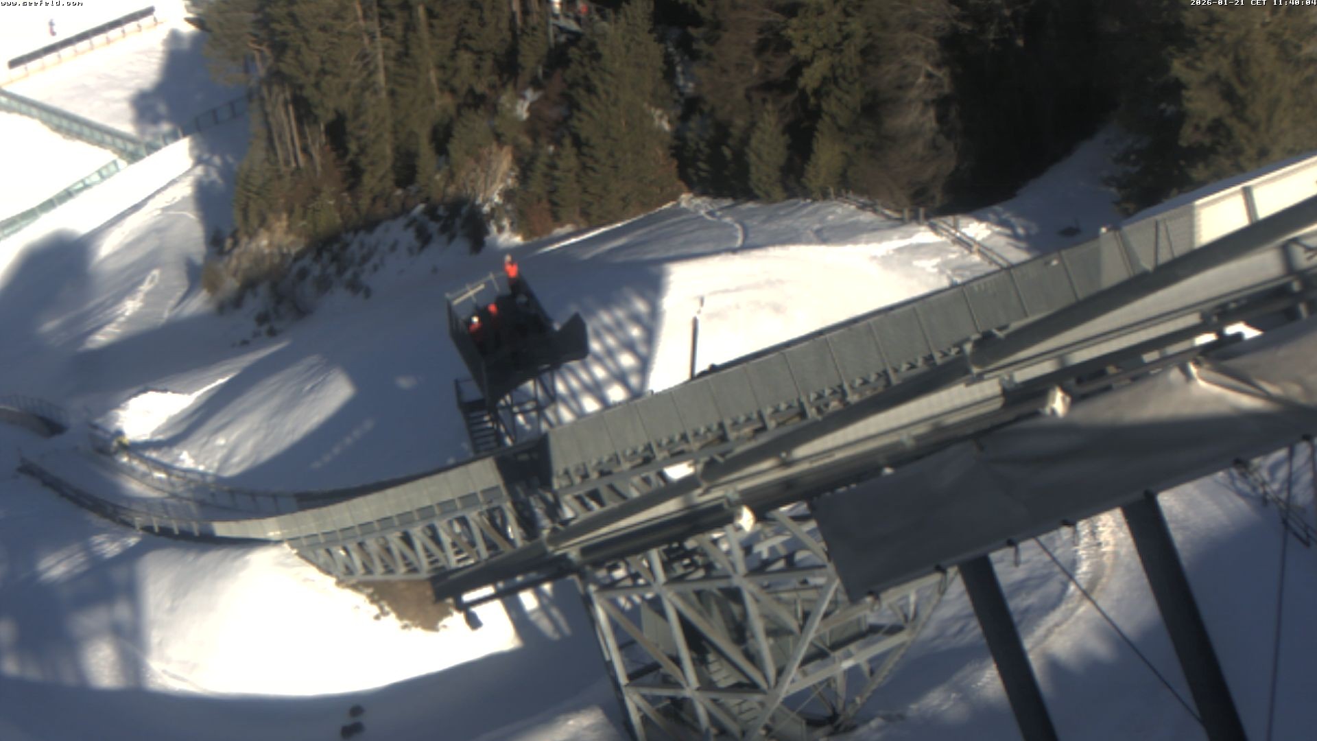 Archived image Webcam ski jump, Seefeld in Tyrol