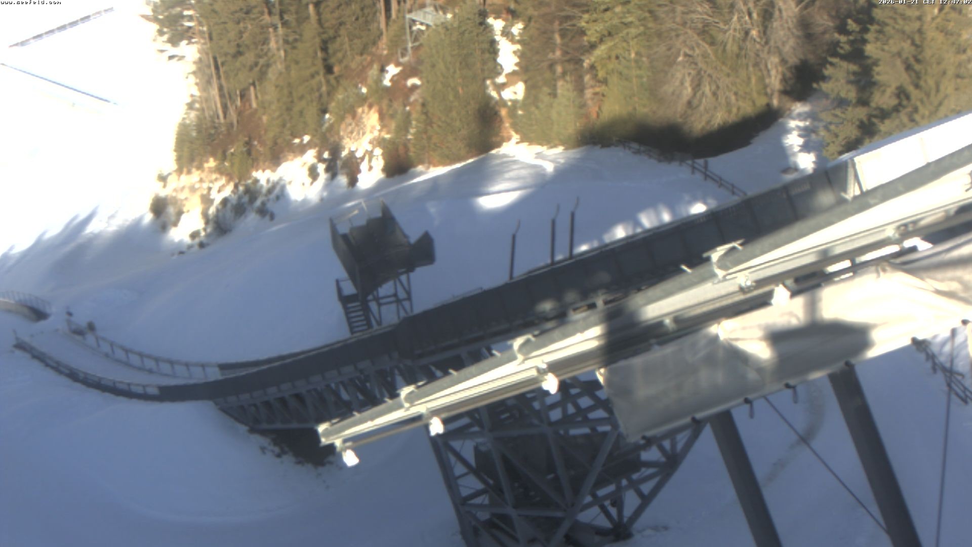 Archived image Webcam ski jump, Seefeld in Tyrol
