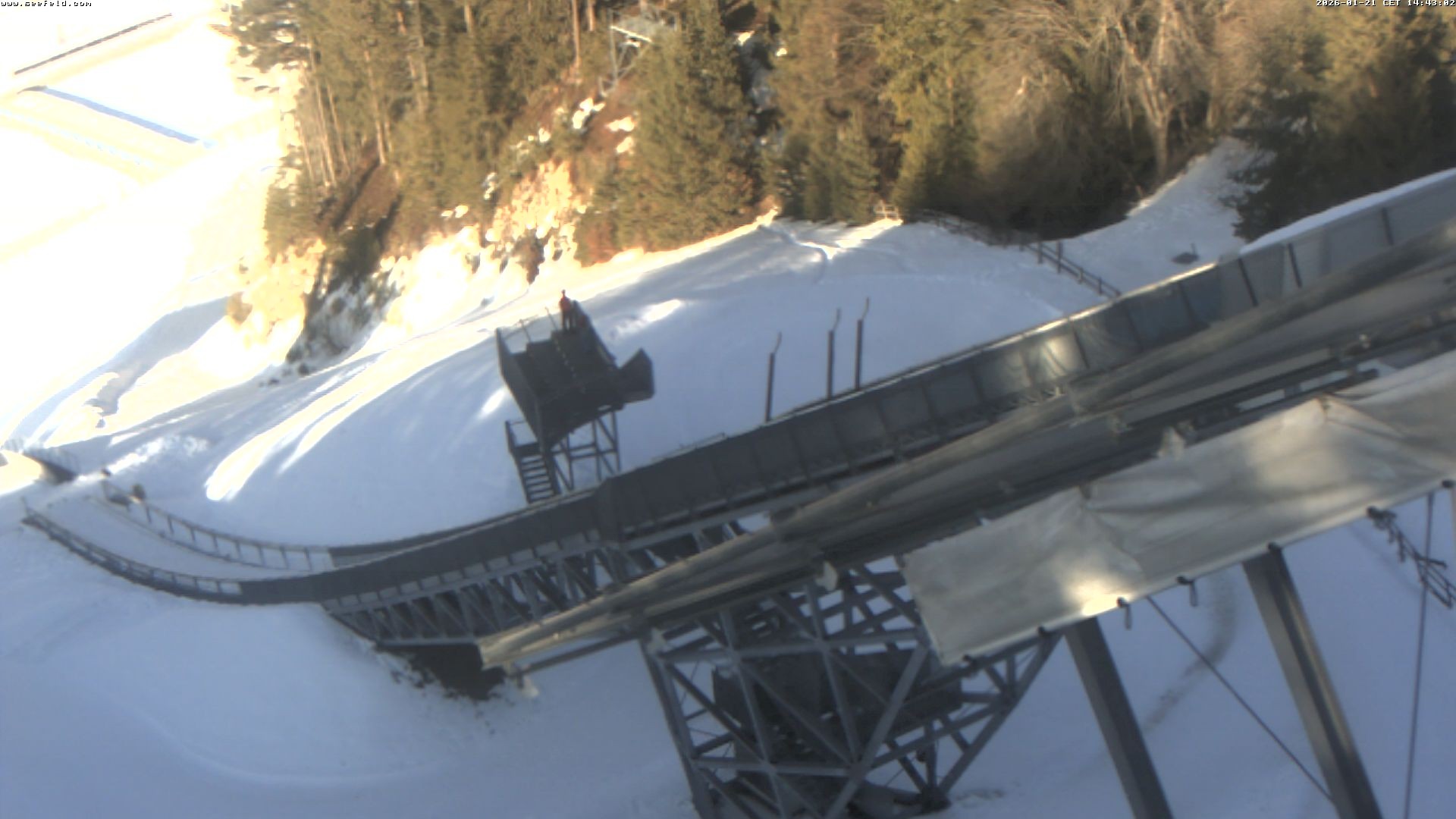 Archived image Webcam ski jump, Seefeld in Tyrol