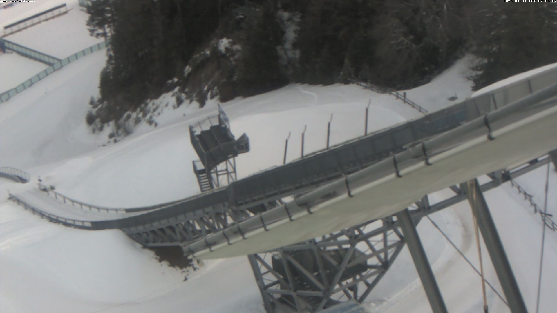 Archiv Foto Webcam Sprungschanze, Seefeld in Tirol
