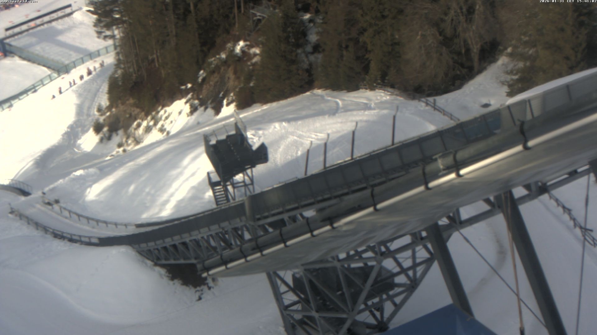 Archived image Webcam ski jump, Seefeld in Tyrol