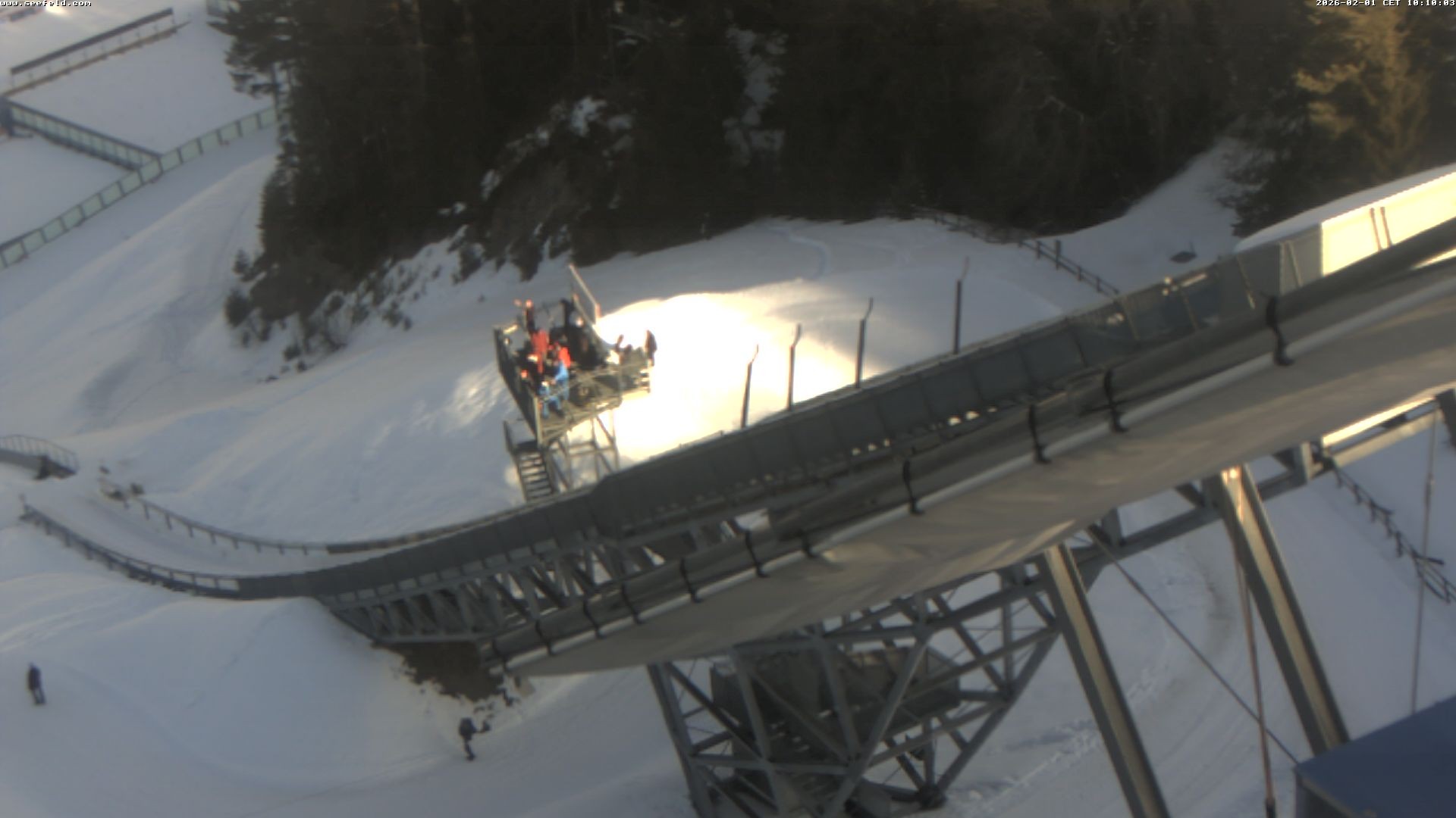 Archived image Webcam ski jump, Seefeld in Tyrol