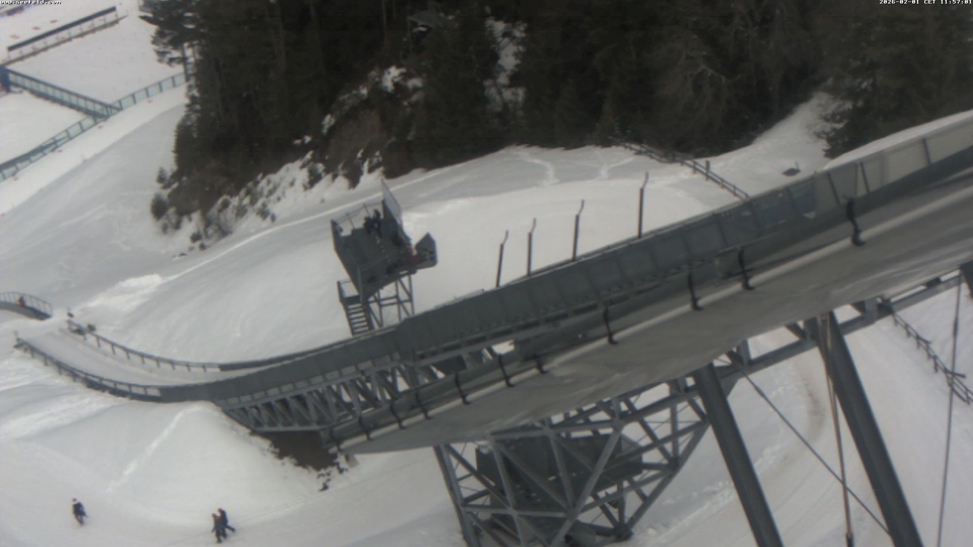 Archived image Webcam ski jump, Seefeld in Tyrol