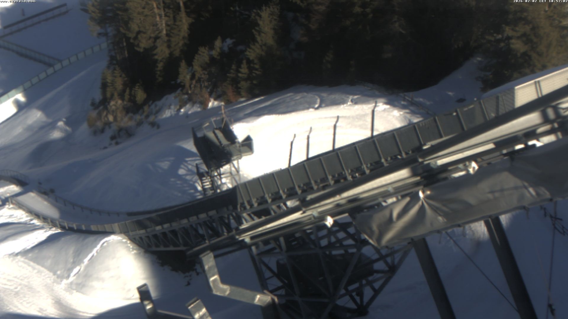 Archiv Foto Webcam Sprungschanze, Seefeld in Tirol