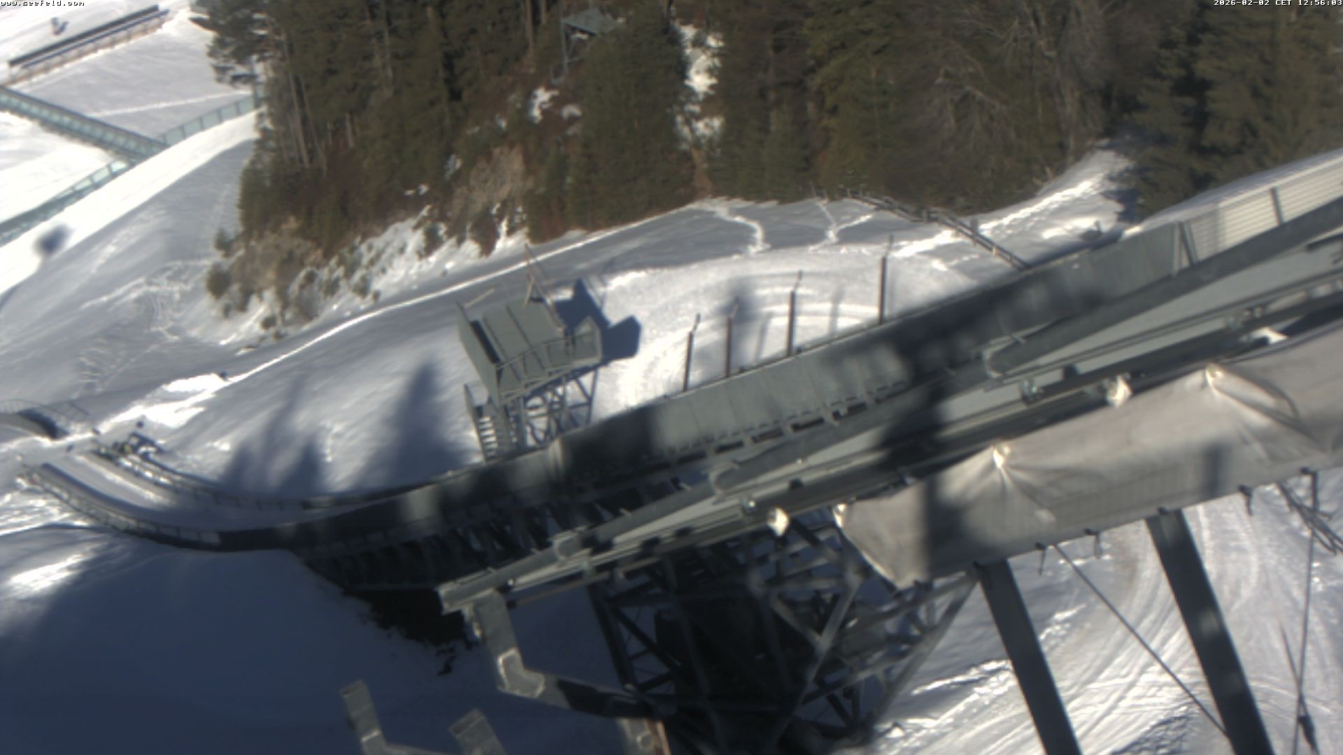 Archiv Foto Webcam Sprungschanze, Seefeld in Tirol