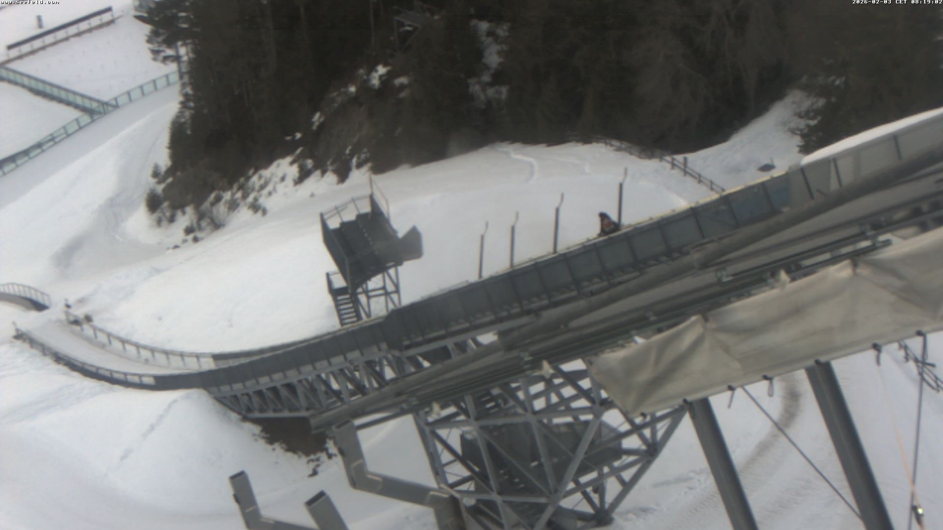 Archiv Foto Webcam Sprungschanze, Seefeld in Tirol