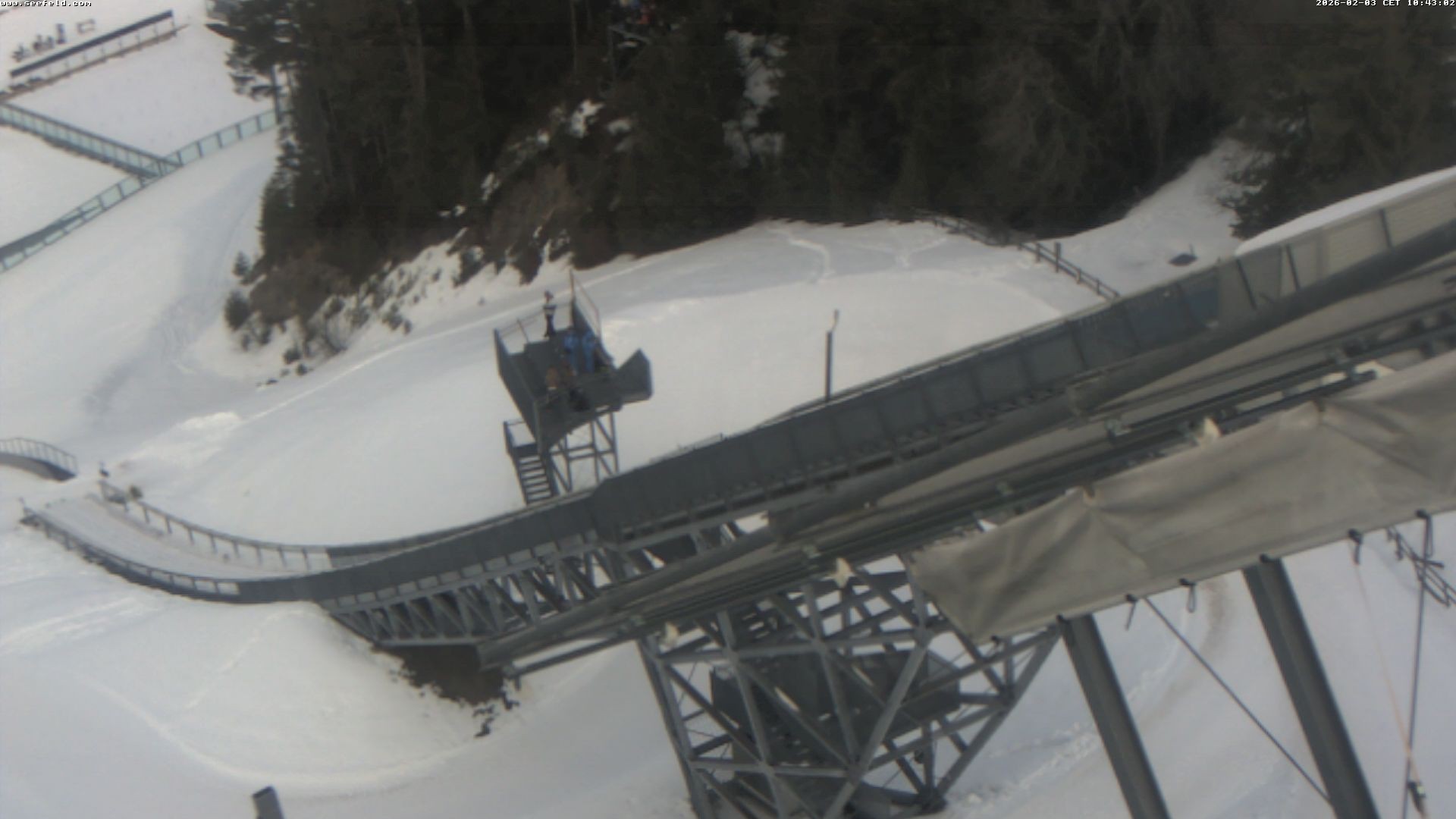 Archiv Foto Webcam Sprungschanze, Seefeld in Tirol