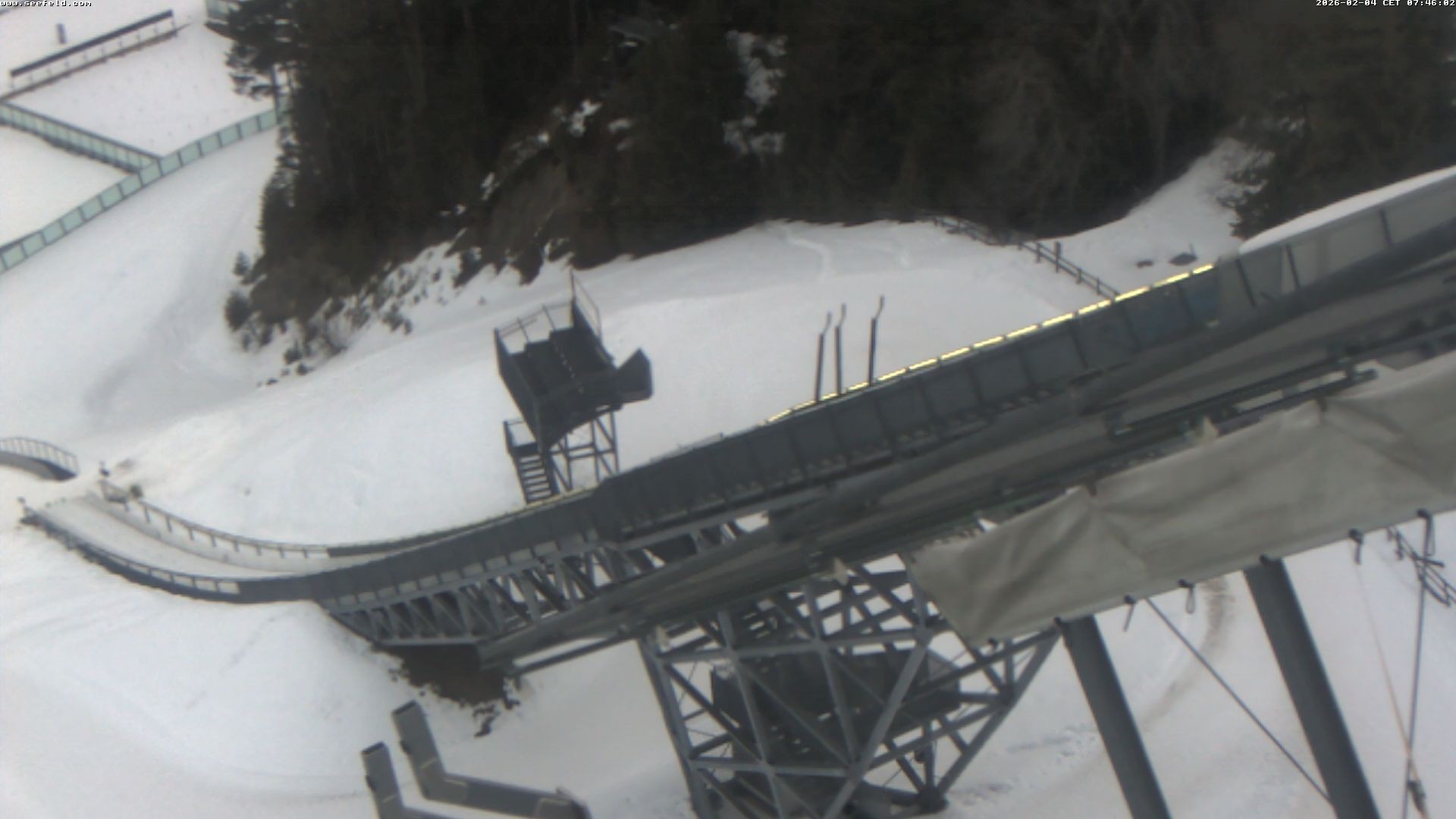 Archiv Foto Webcam Sprungschanze, Seefeld in Tirol