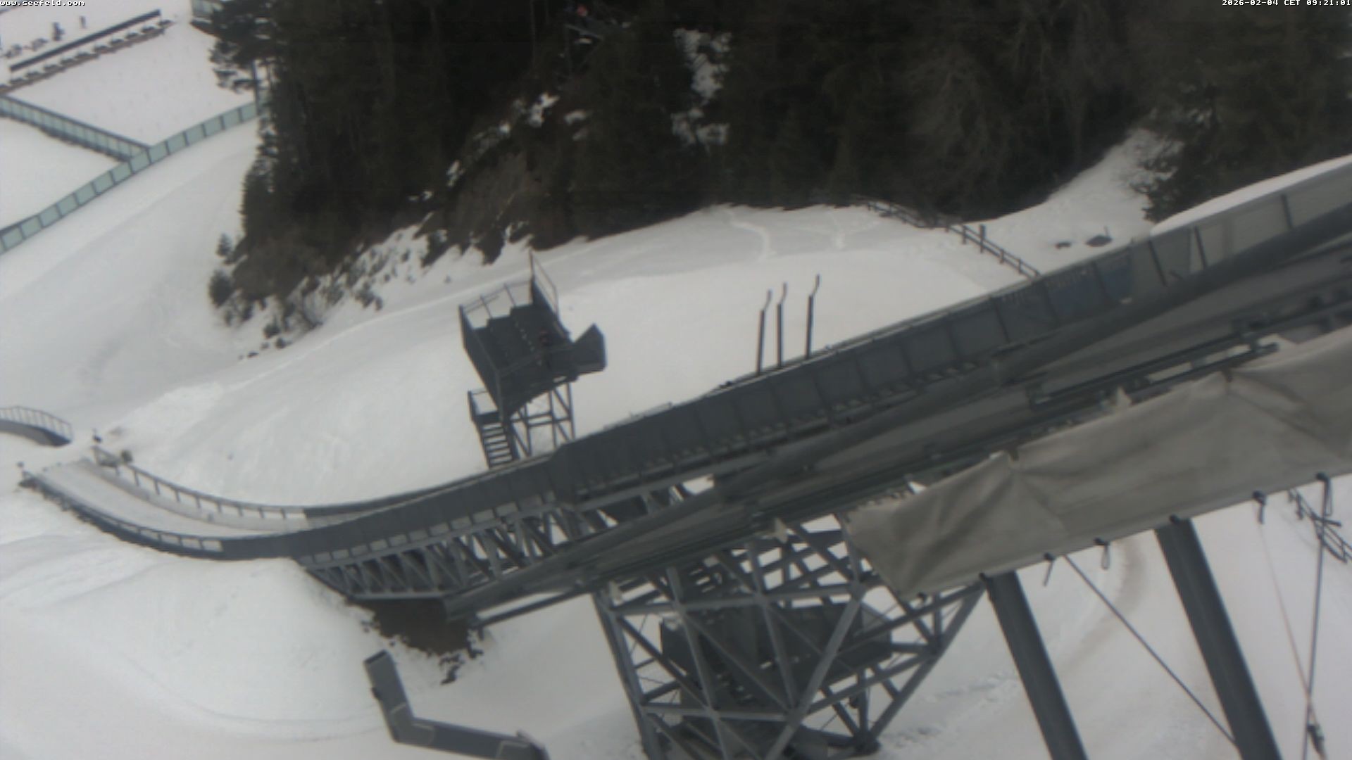 Archiv Foto Webcam Sprungschanze, Seefeld in Tirol