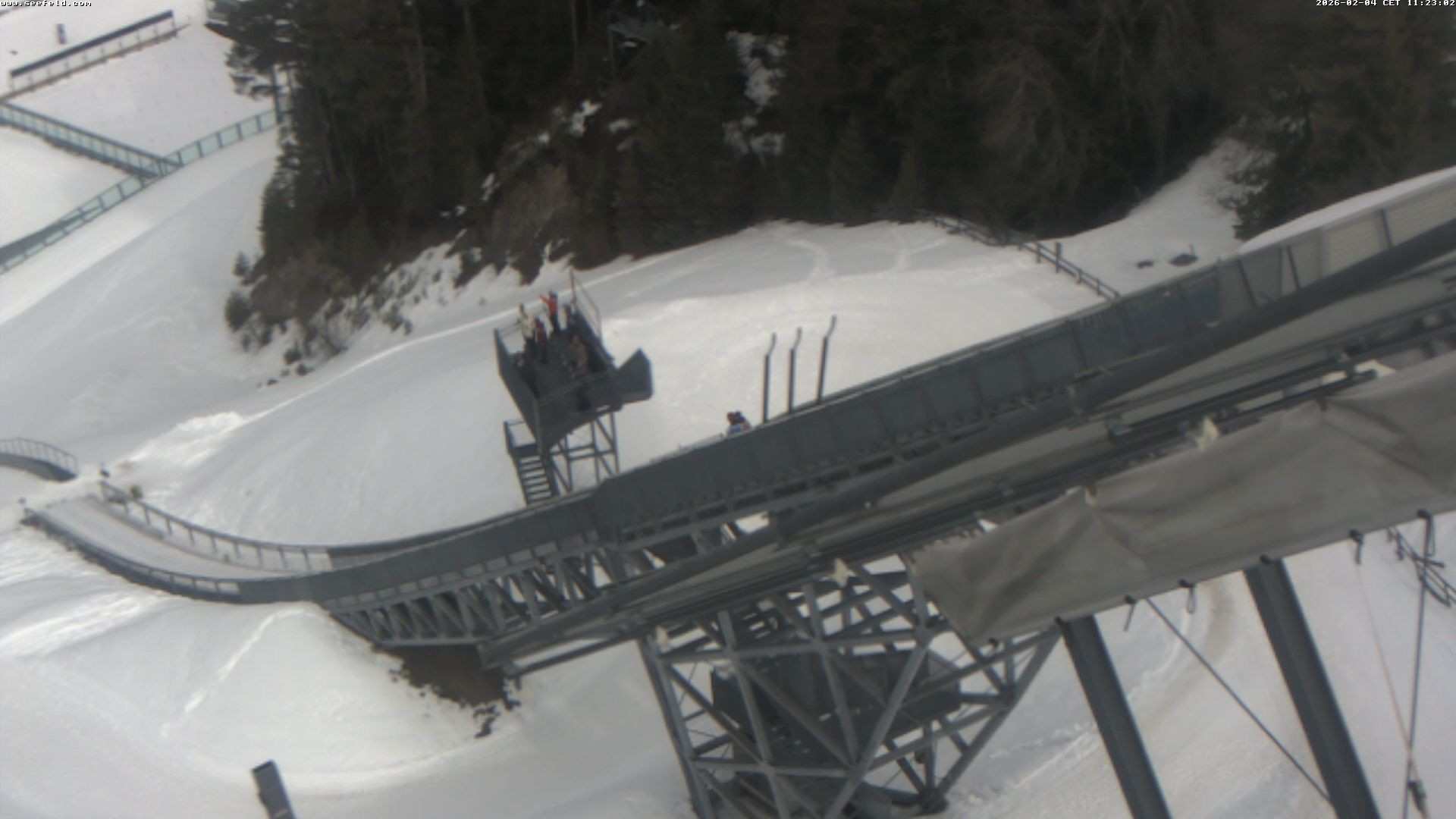 Archiv Foto Webcam Sprungschanze, Seefeld in Tirol