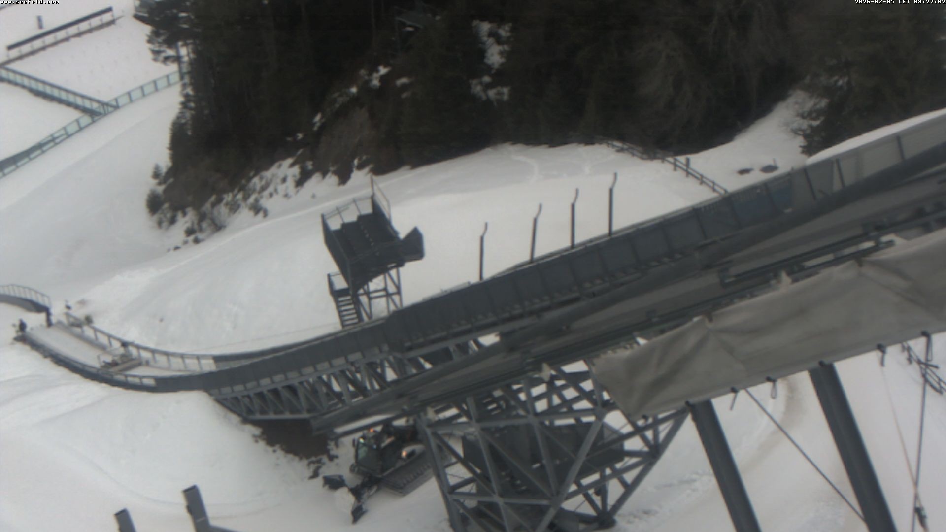 Archiv Foto Webcam Sprungschanze, Seefeld in Tirol
