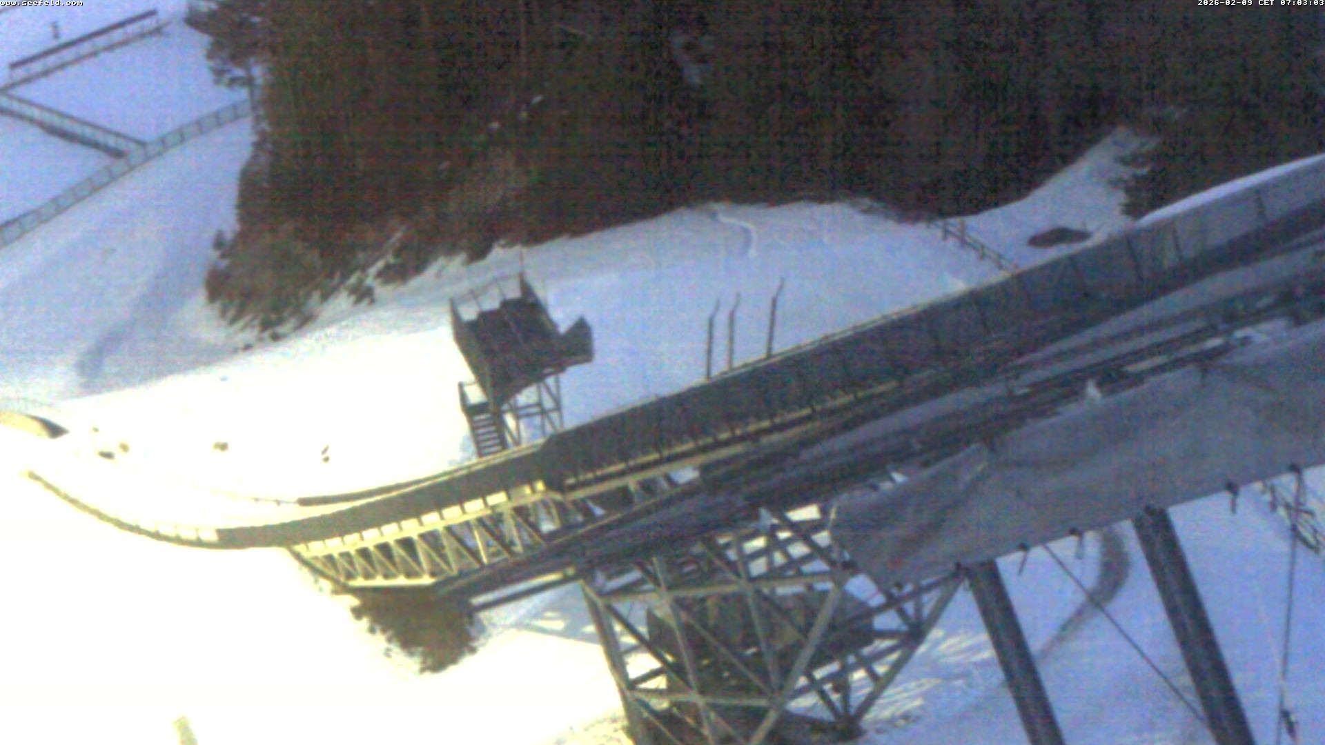 Archiv Foto Webcam Sprungschanze, Seefeld in Tirol