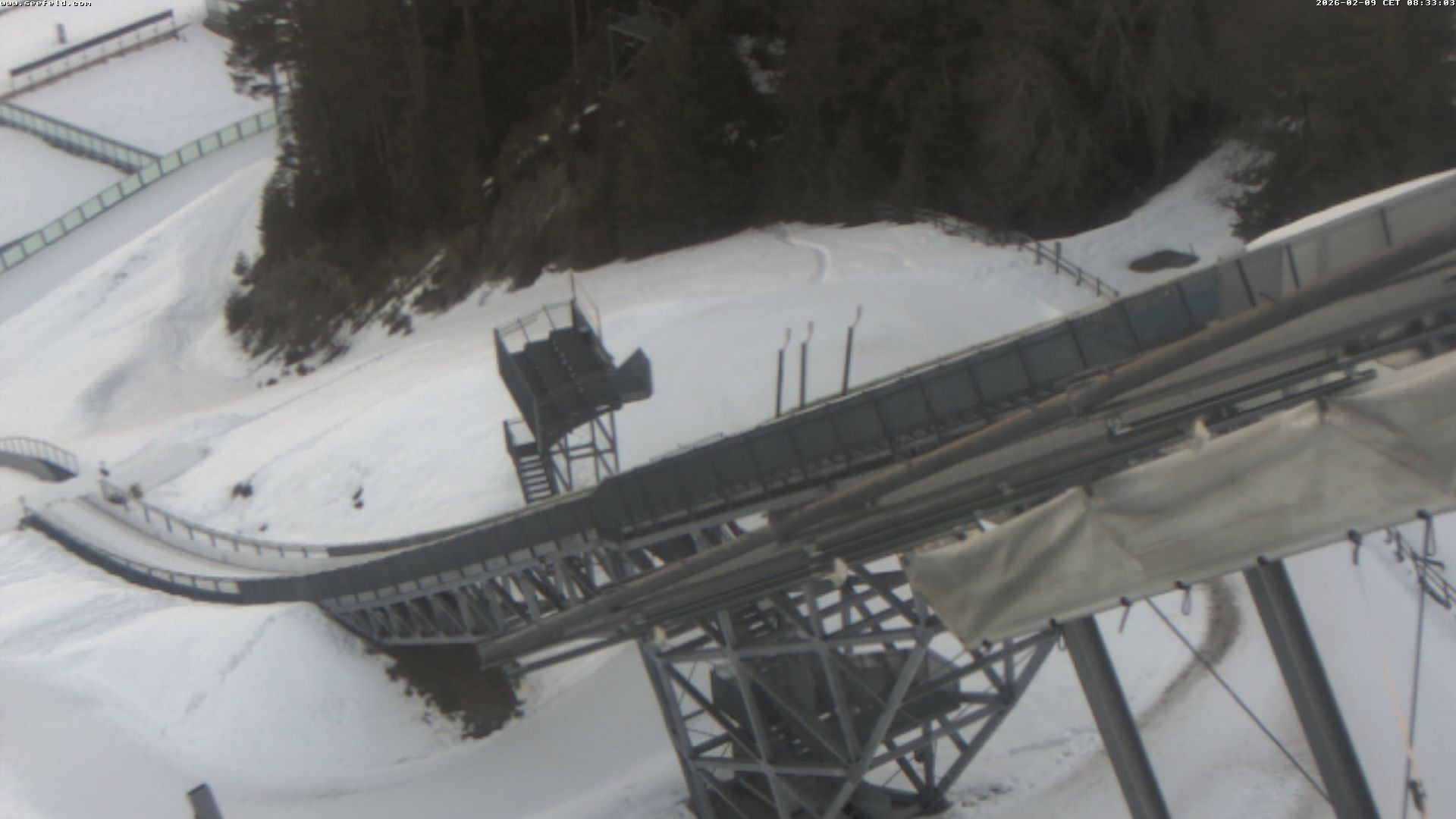 Archiv Foto Webcam Sprungschanze, Seefeld in Tirol