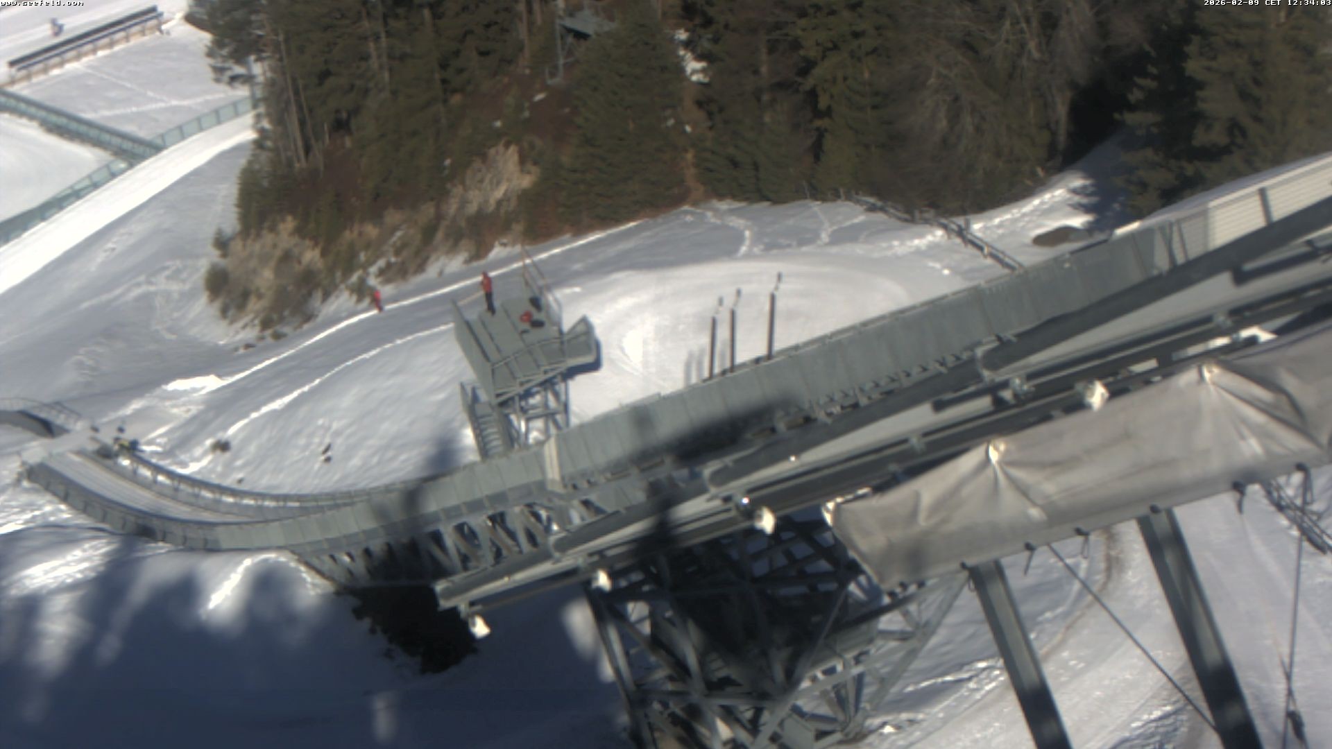 Archiv Foto Webcam Sprungschanze, Seefeld in Tirol