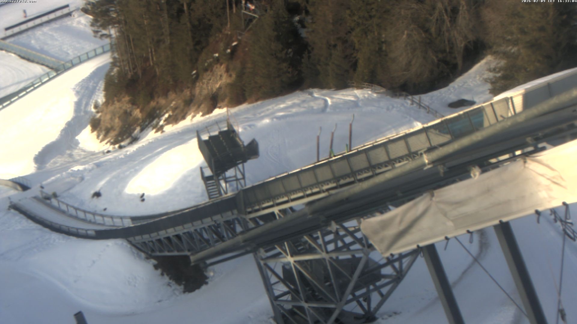 Archiv Foto Webcam Sprungschanze, Seefeld in Tirol