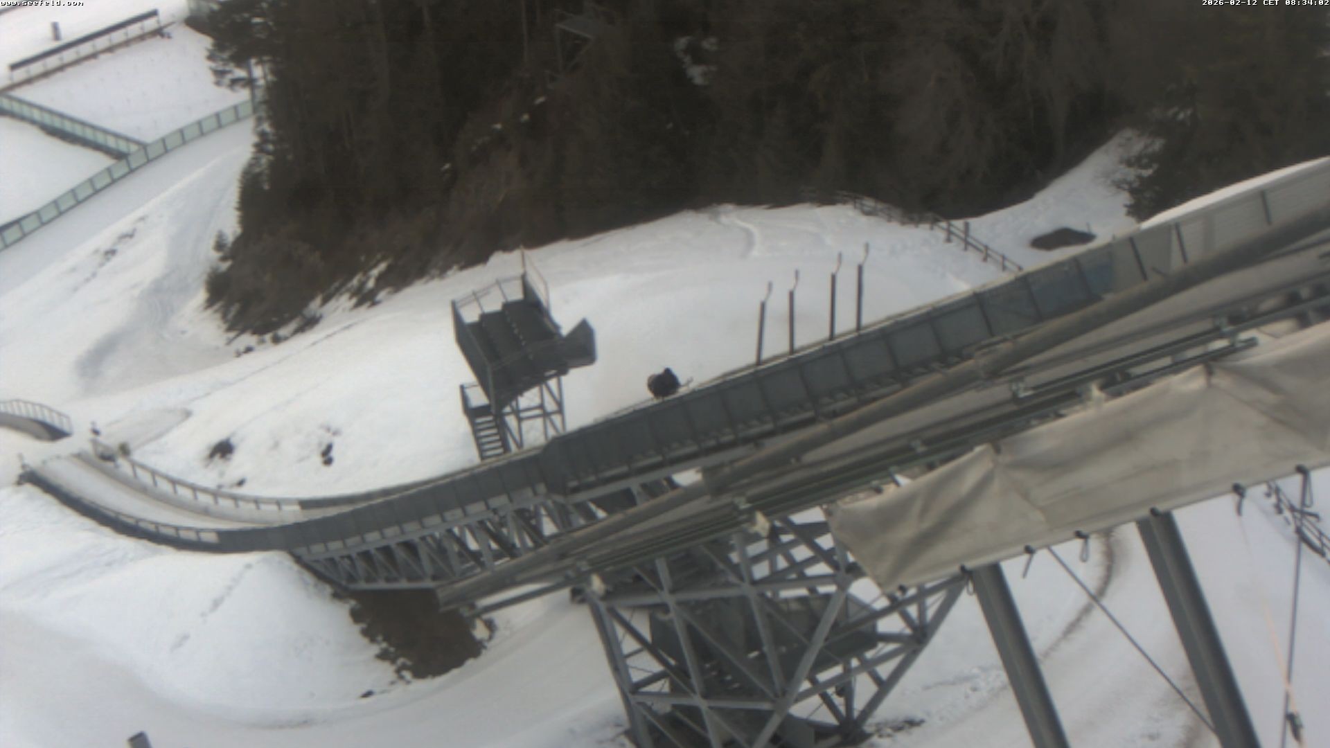 Archiv Foto Webcam Sprungschanze, Seefeld in Tirol