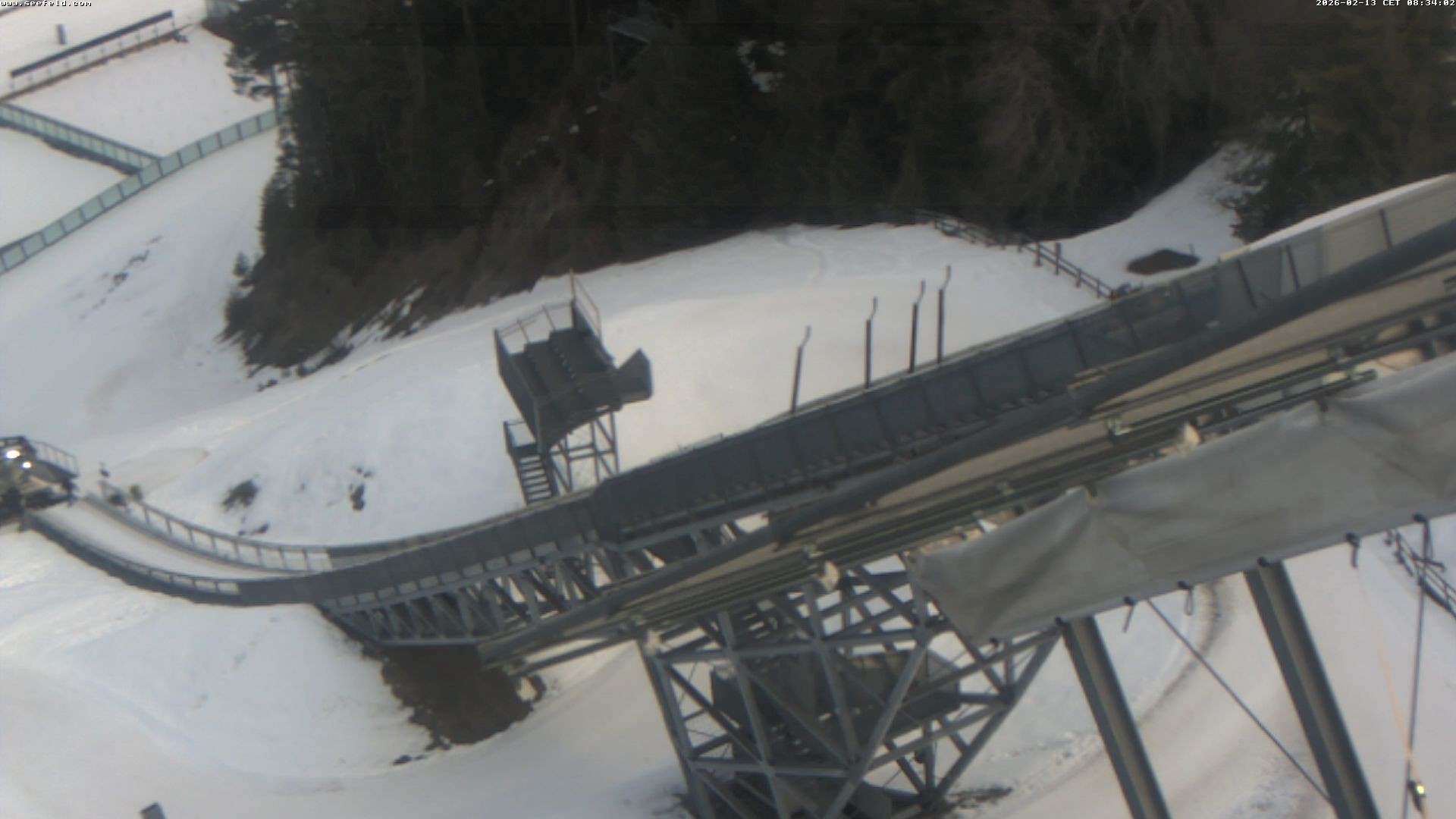 Archiv Foto Webcam Sprungschanze, Seefeld in Tirol