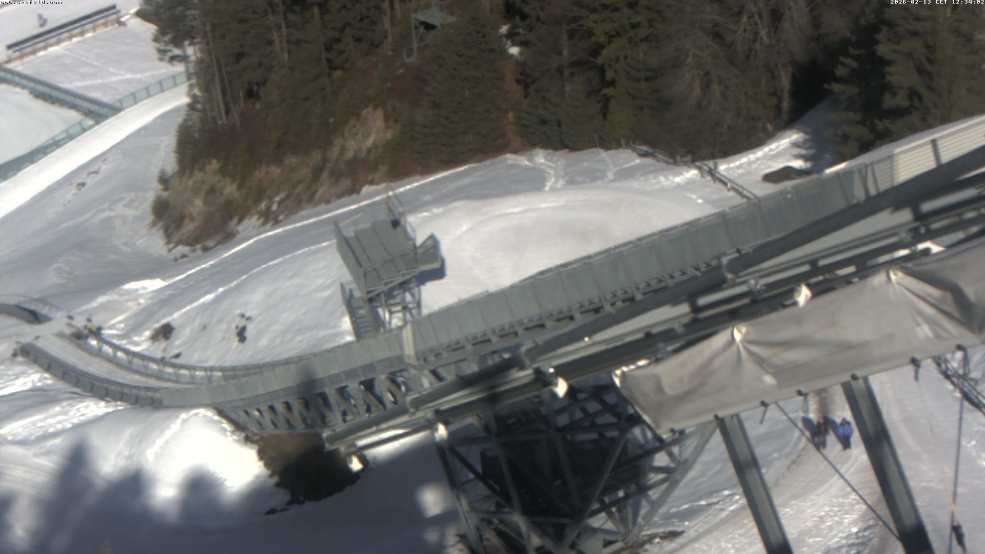 Archiv Foto Webcam Sprungschanze, Seefeld in Tirol