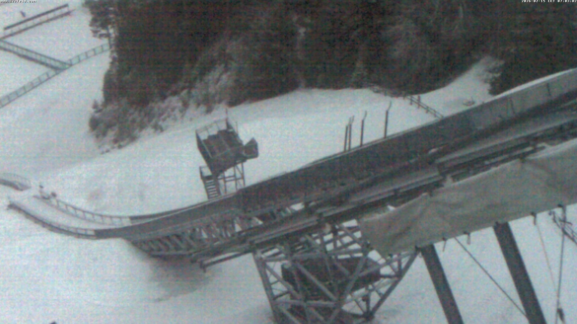 Archiv Foto Webcam Sprungschanze, Seefeld in Tirol