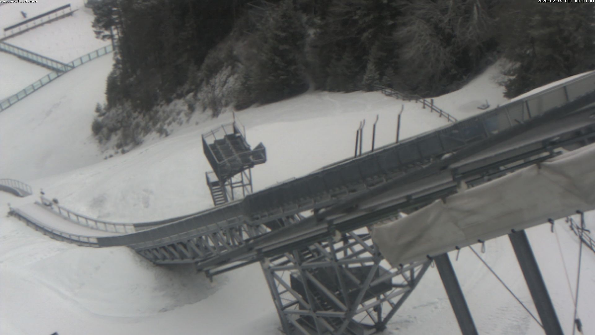 Archiv Foto Webcam Sprungschanze, Seefeld in Tirol