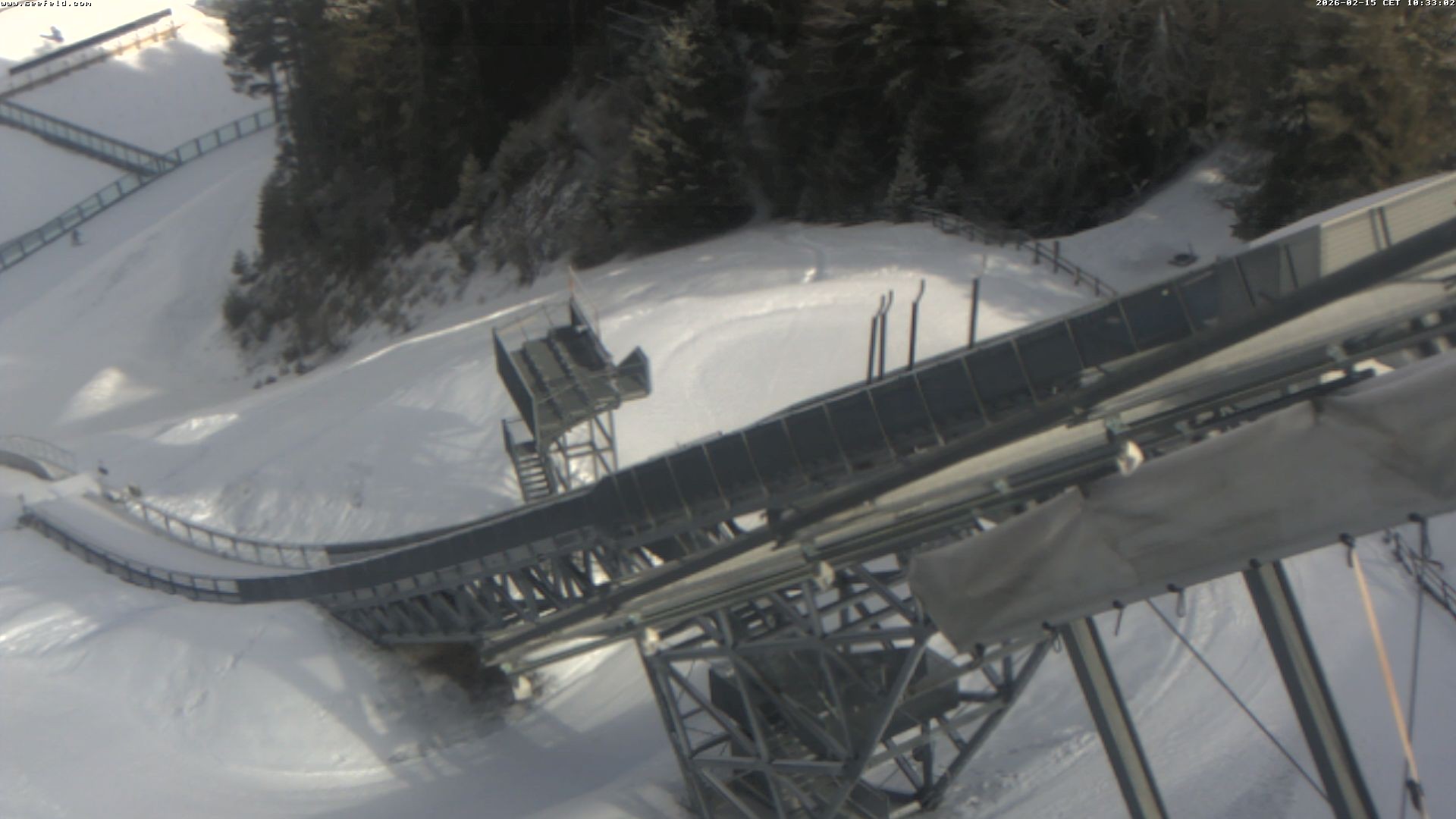 Archiv Foto Webcam Sprungschanze, Seefeld in Tirol