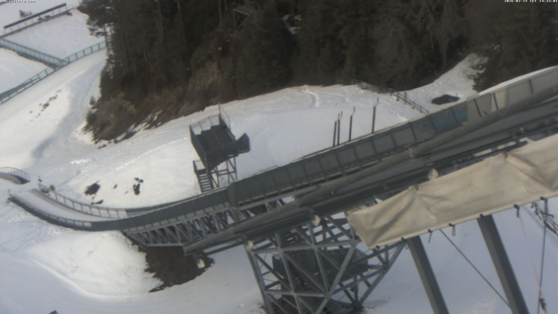 Archiv Foto Webcam Sprungschanze, Seefeld in Tirol