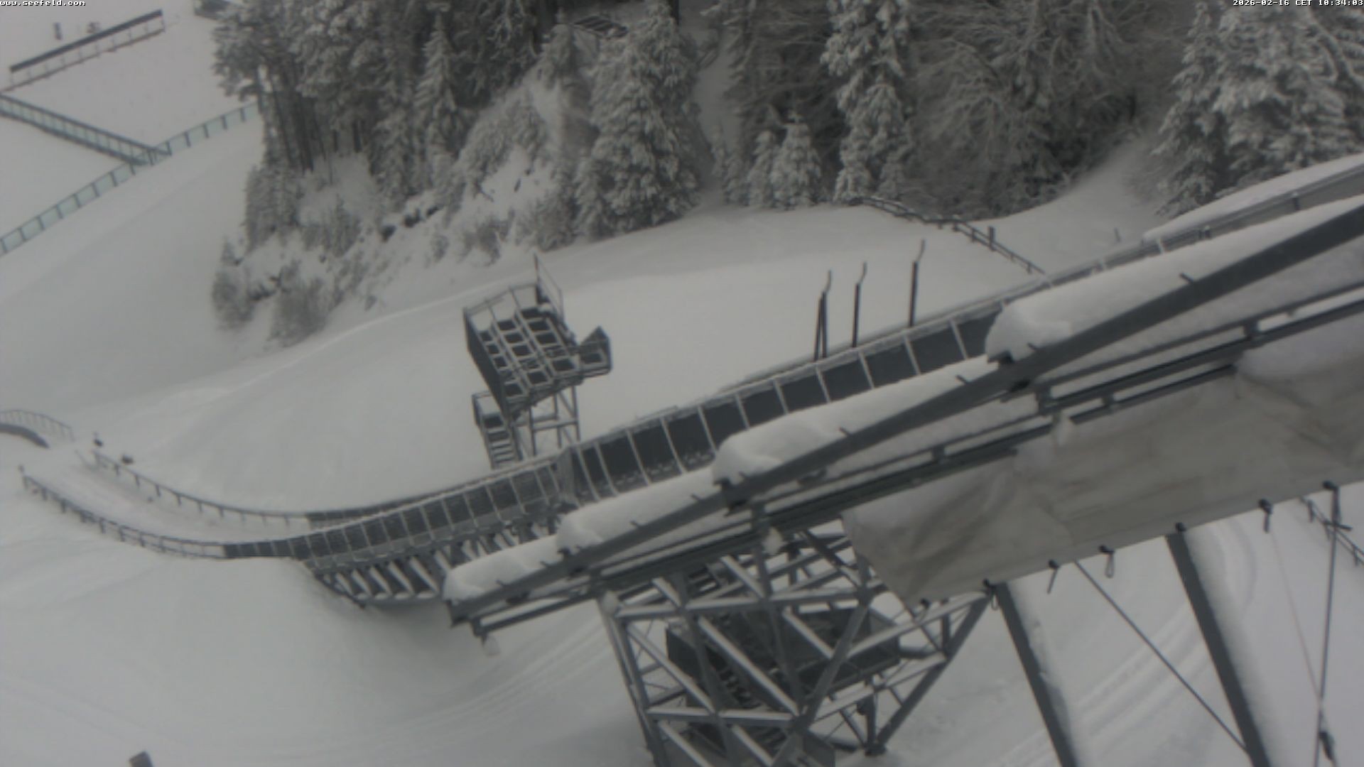 Archiv Foto Webcam Sprungschanze, Seefeld in Tirol