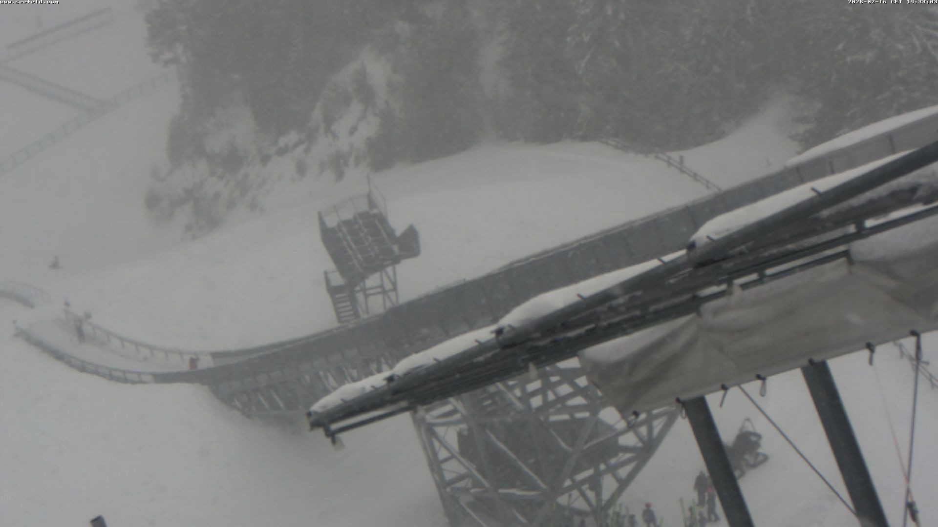 Archiv Foto Webcam Sprungschanze, Seefeld in Tirol