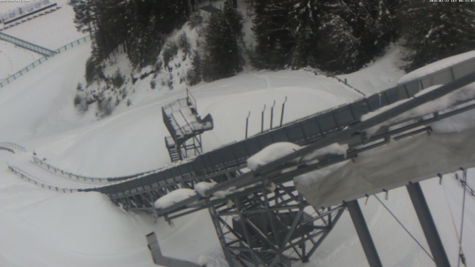 Archiv Foto Webcam Sprungschanze, Seefeld in Tirol