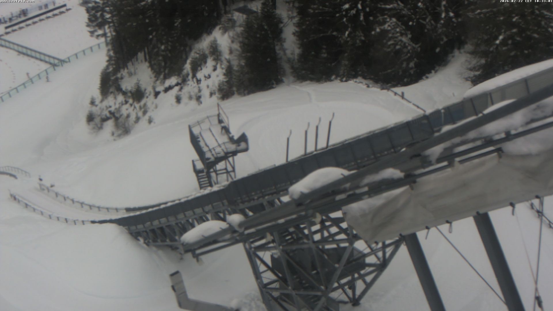 Archiv Foto Webcam Sprungschanze, Seefeld in Tirol