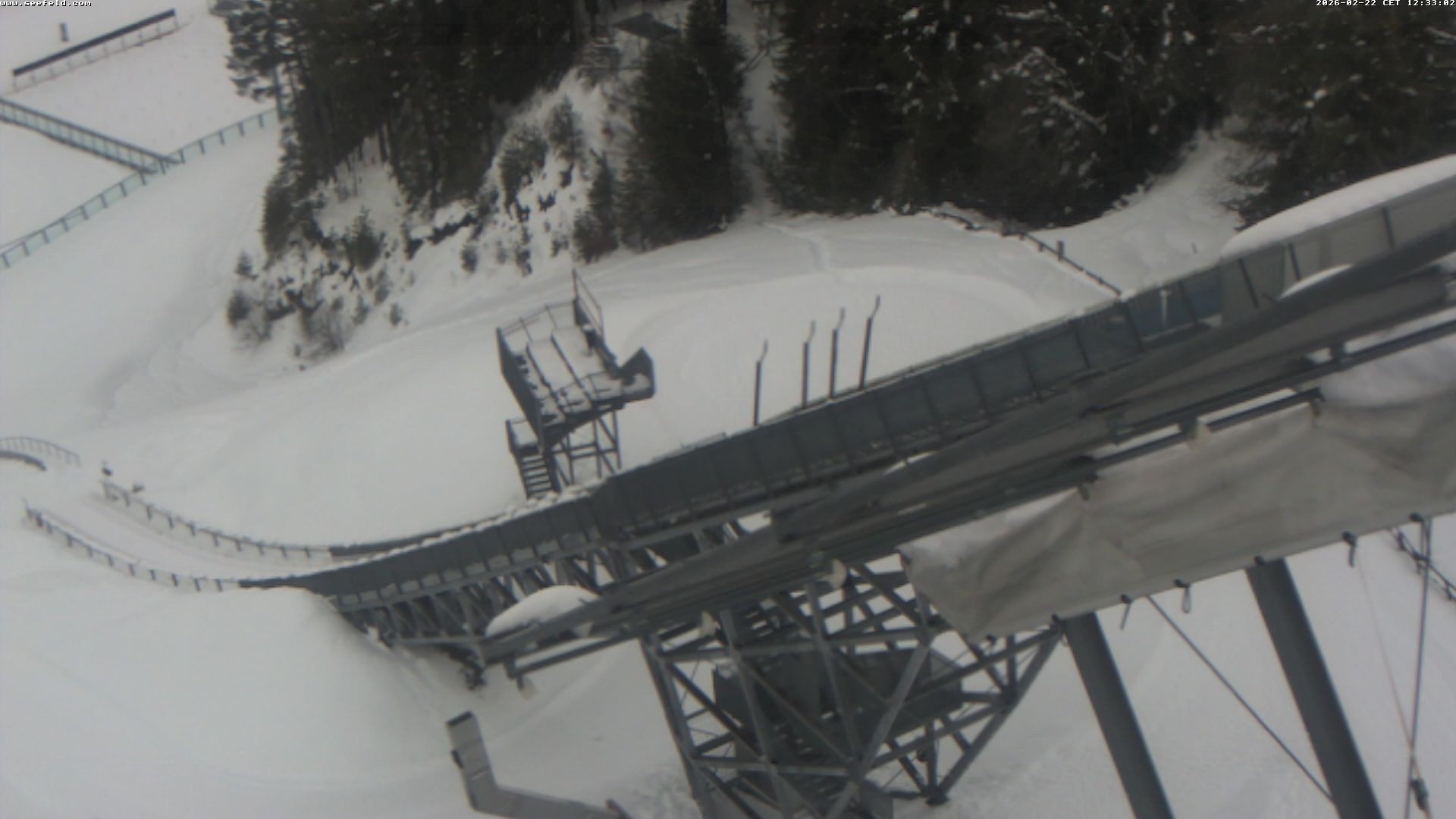 Archiv Foto Webcam Sprungschanze, Seefeld in Tirol