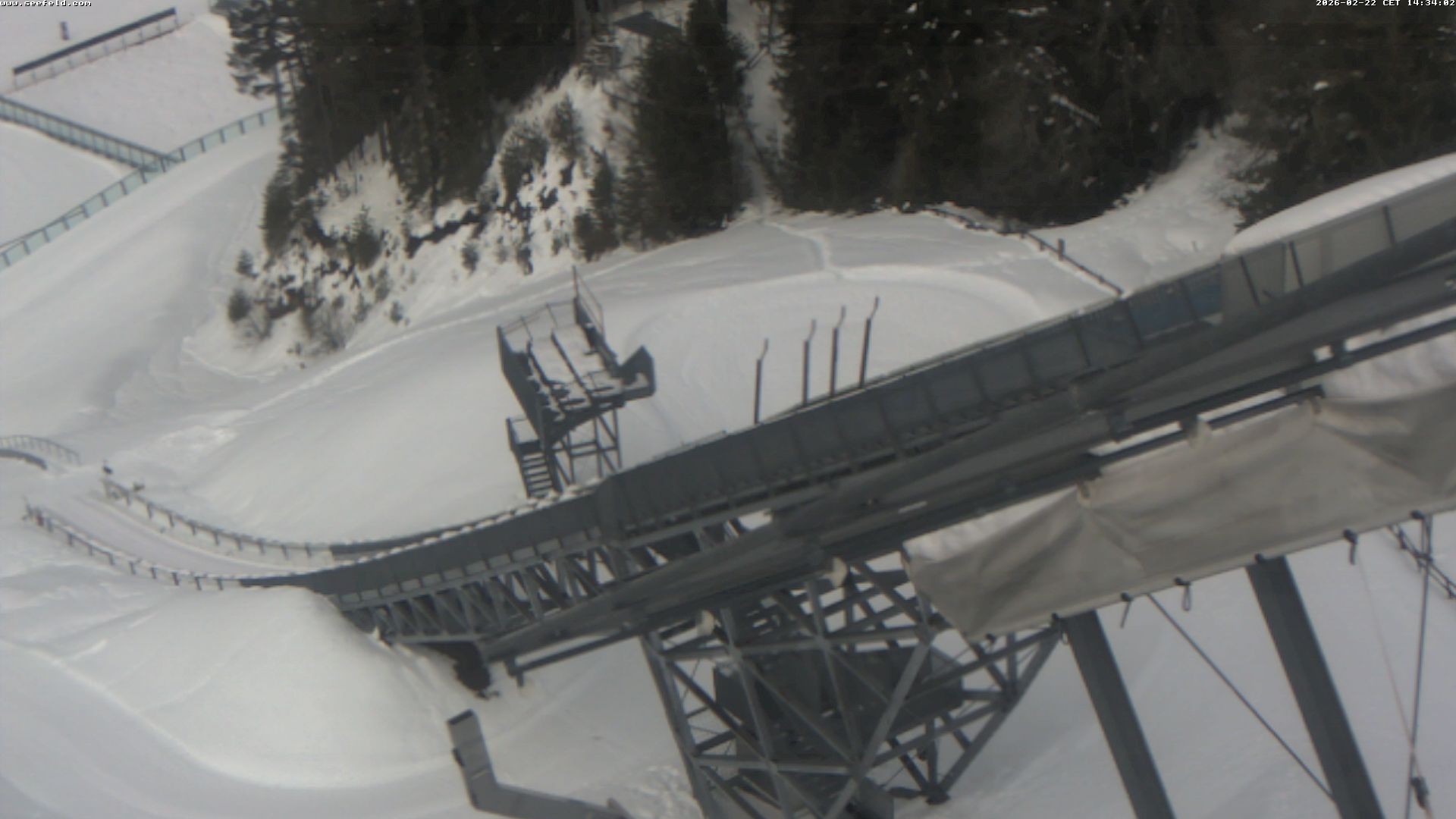 Archiv Foto Webcam Sprungschanze, Seefeld in Tirol