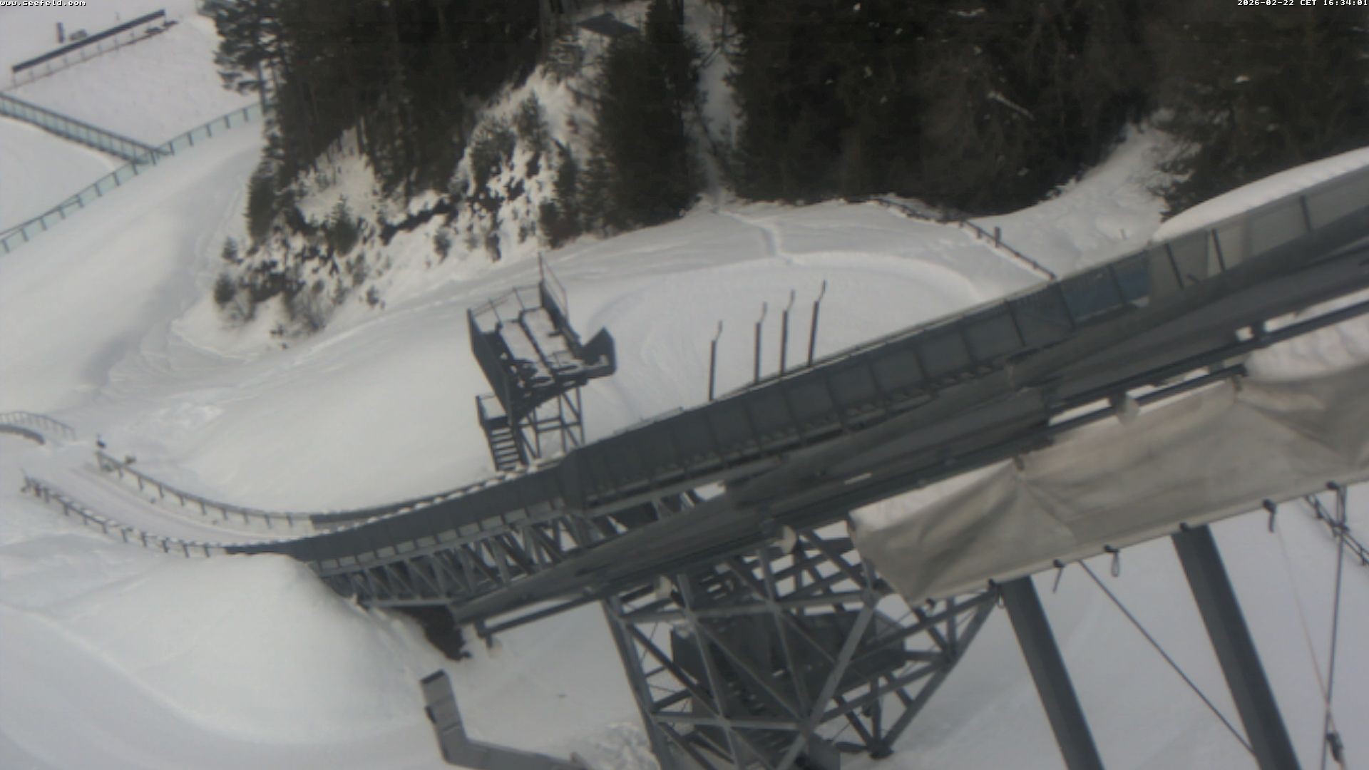 Archiv Foto Webcam Sprungschanze, Seefeld in Tirol