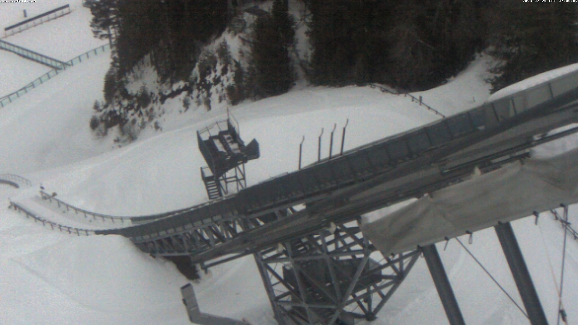 Archiv Foto Webcam Sprungschanze, Seefeld in Tirol