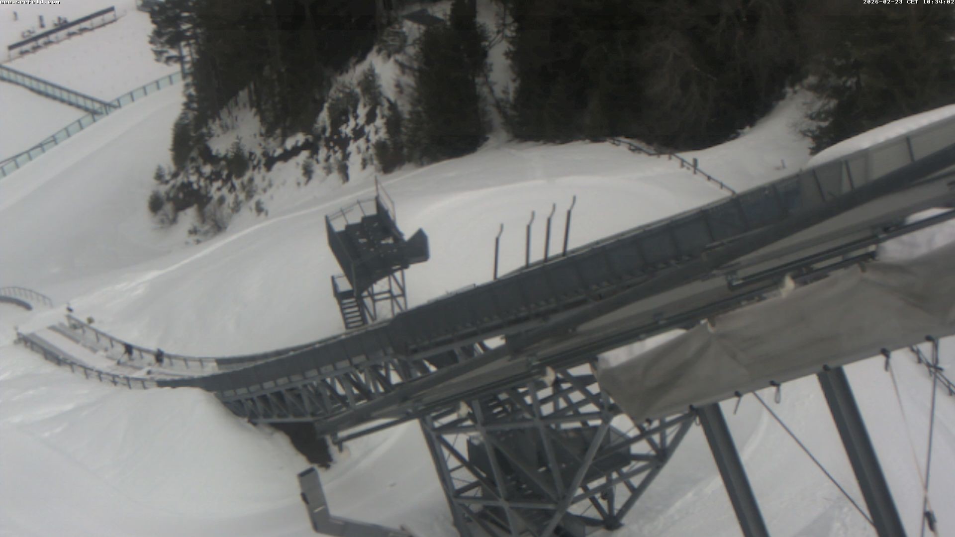 Archiv Foto Webcam Sprungschanze, Seefeld in Tirol