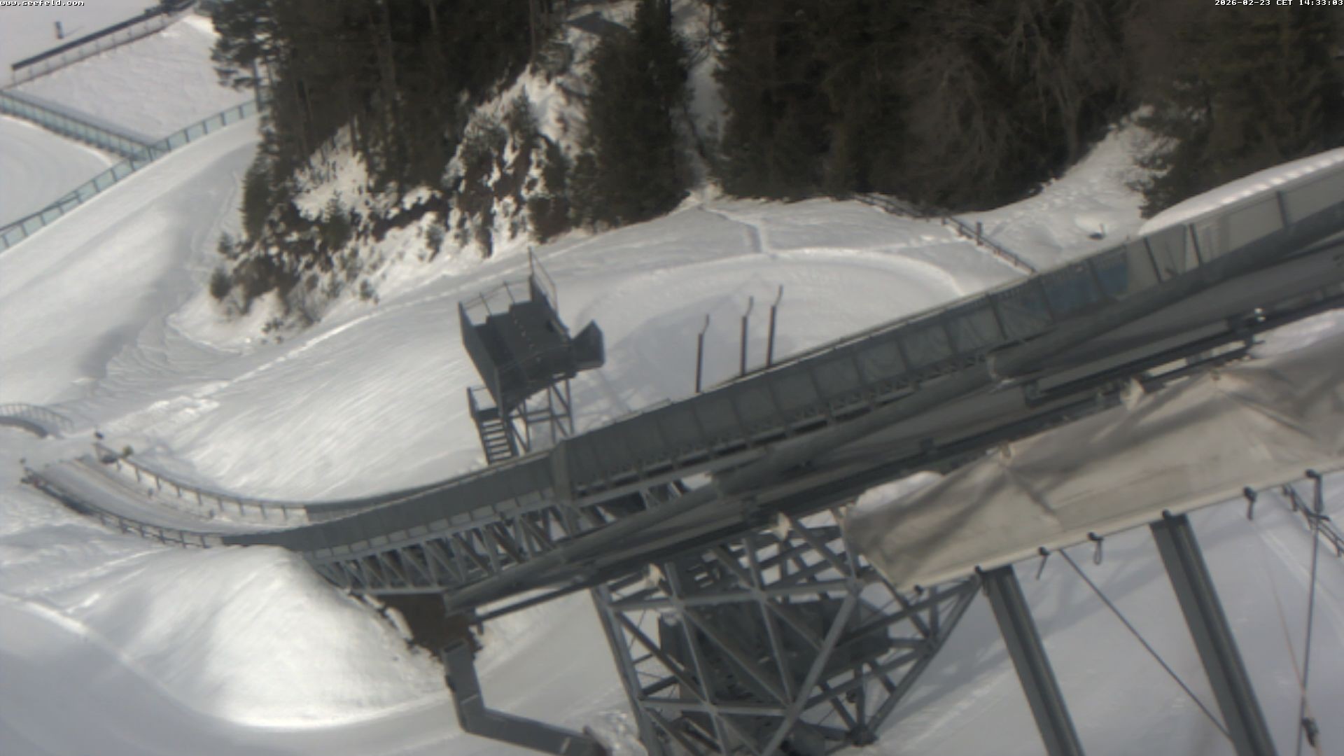 Archiv Foto Webcam Sprungschanze, Seefeld in Tirol