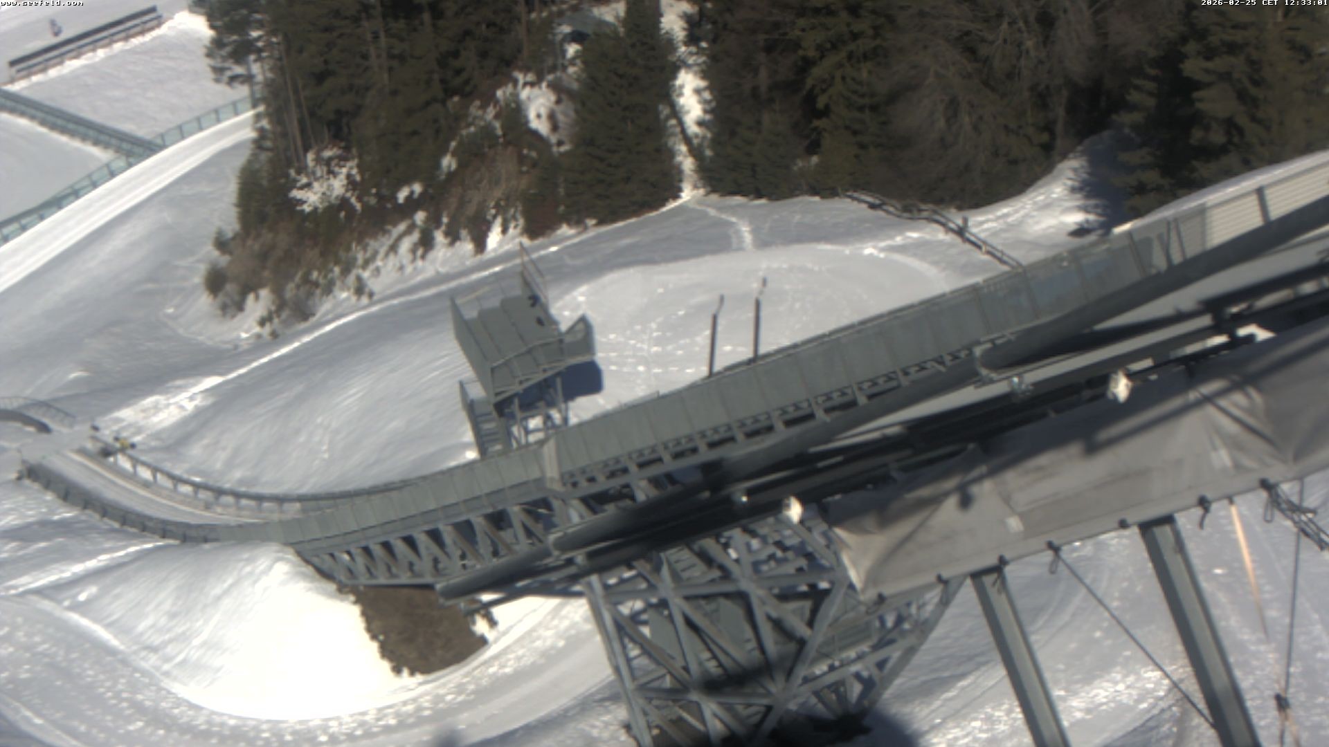 Archiv Foto Webcam Sprungschanze, Seefeld in Tirol