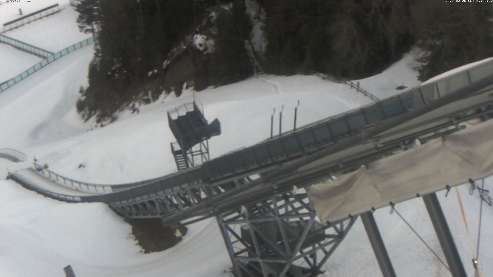 Archived image Webcam ski jump, Seefeld in Tyrol