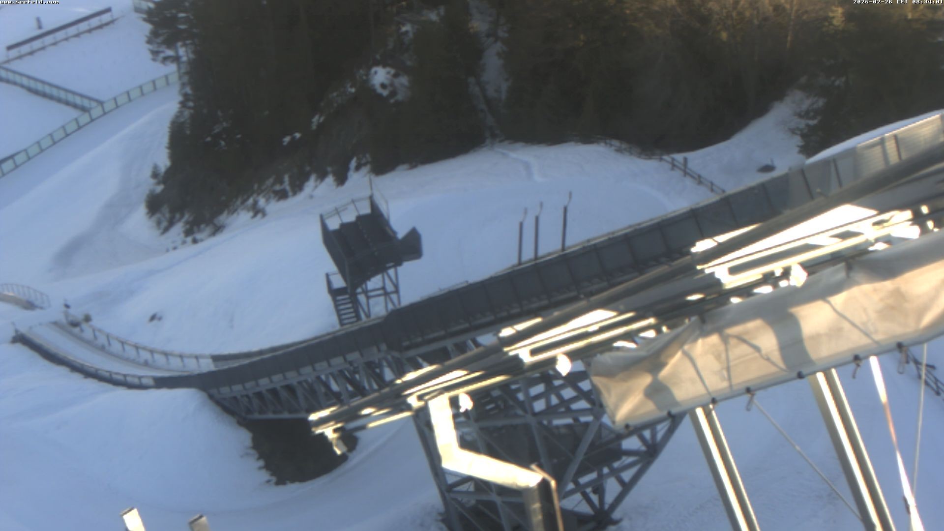 Archived image Webcam ski jump, Seefeld in Tyrol