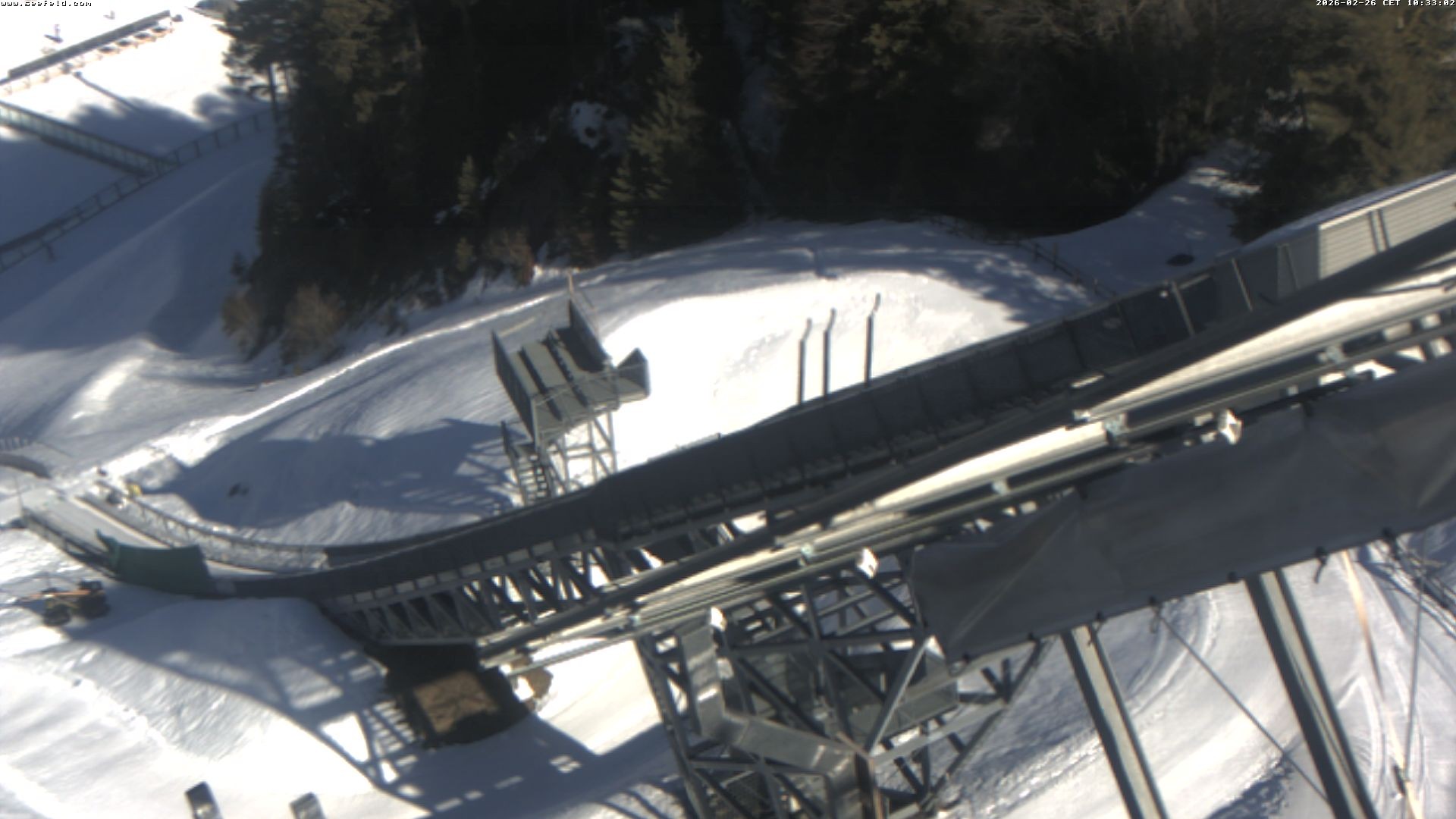 Archived image Webcam ski jump, Seefeld in Tyrol