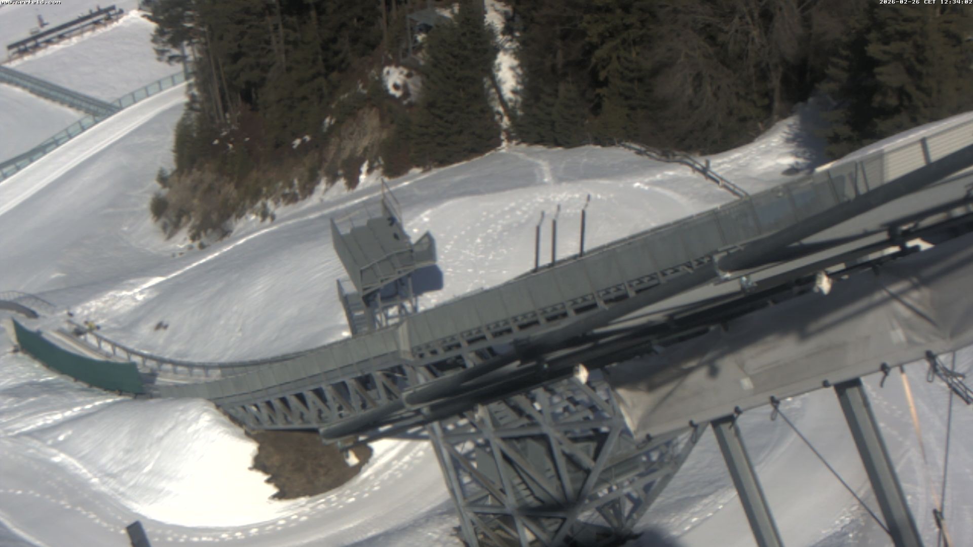 Archived image Webcam ski jump, Seefeld in Tyrol