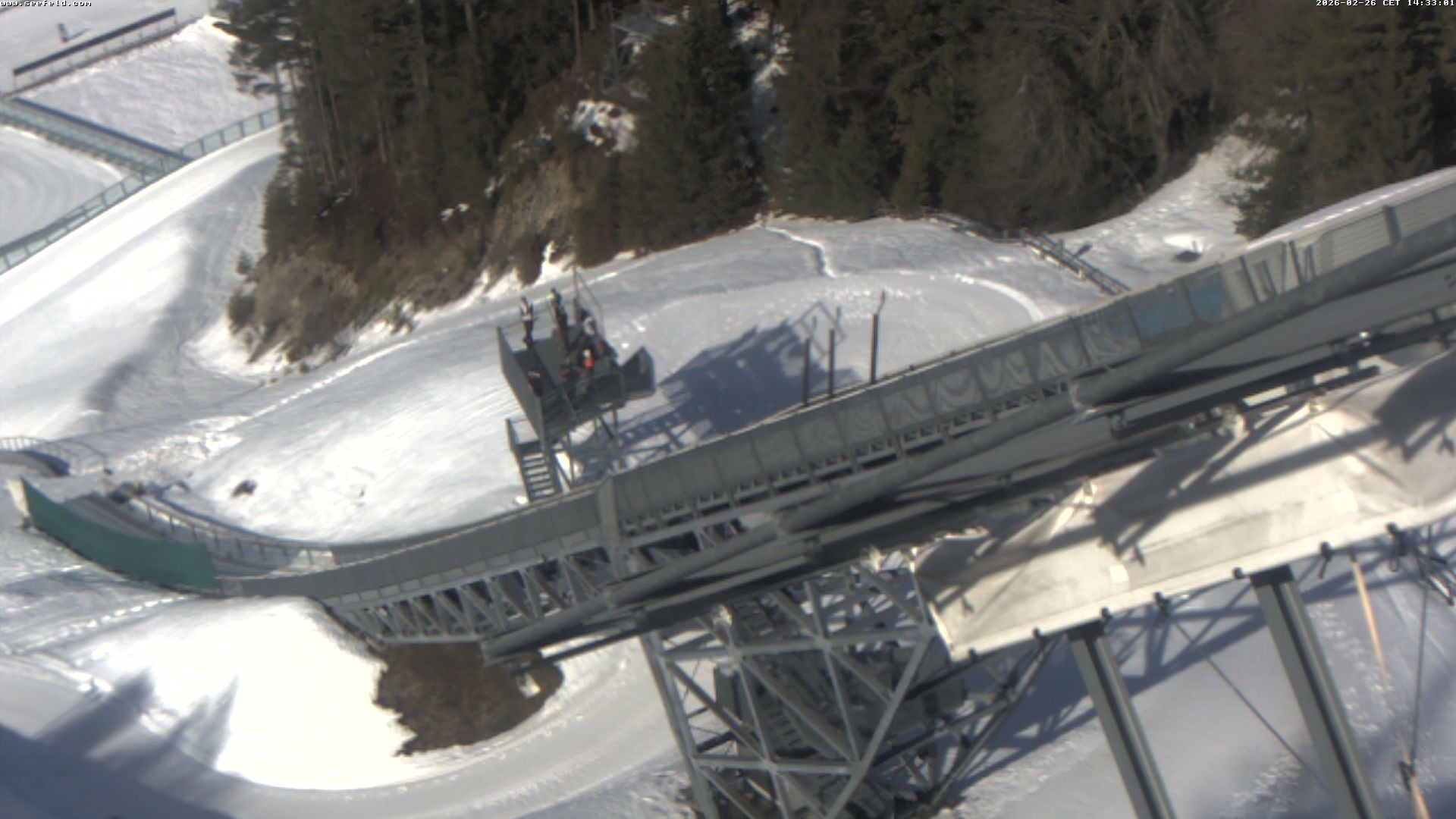 Archived image Webcam ski jump, Seefeld in Tyrol