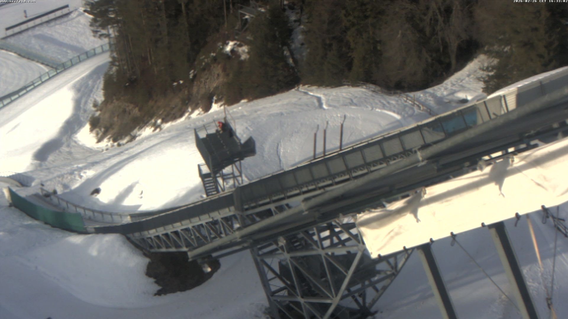 Archived image Webcam ski jump, Seefeld in Tyrol