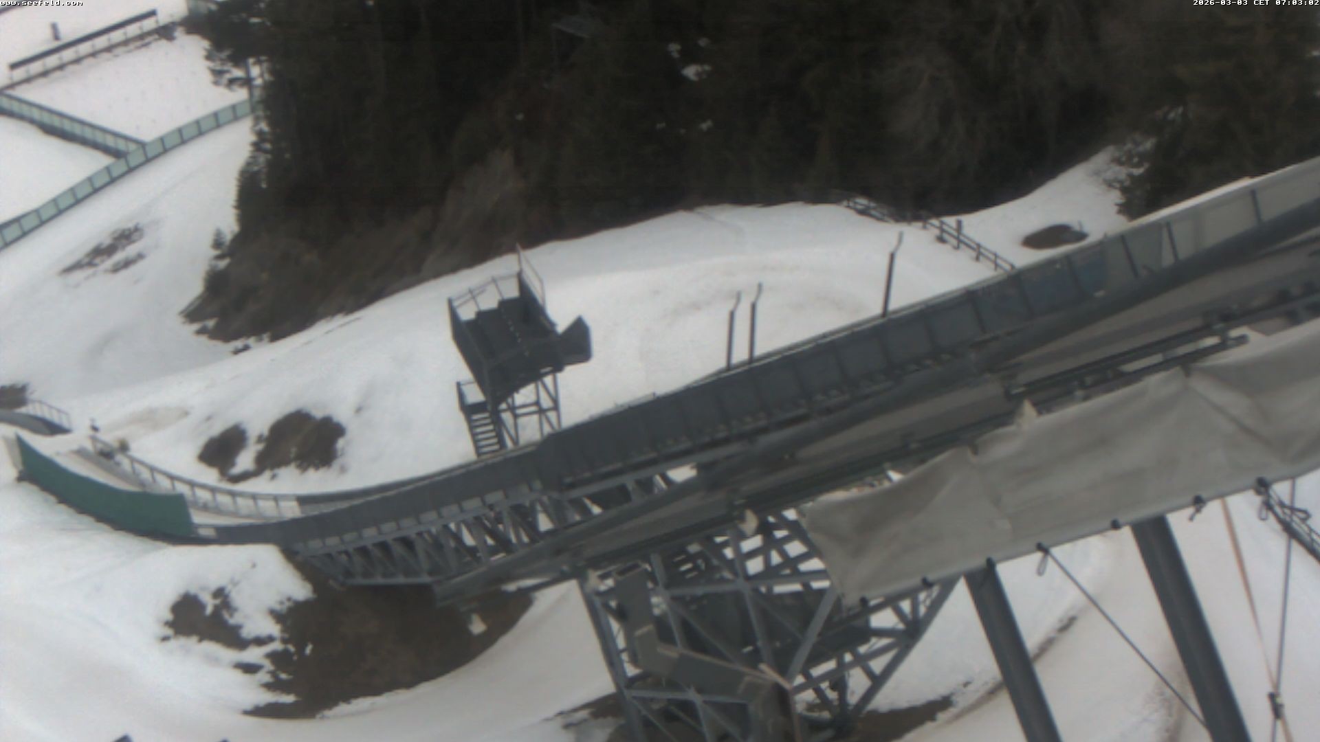 Archiv Foto Webcam Sprungschanze, Seefeld in Tirol