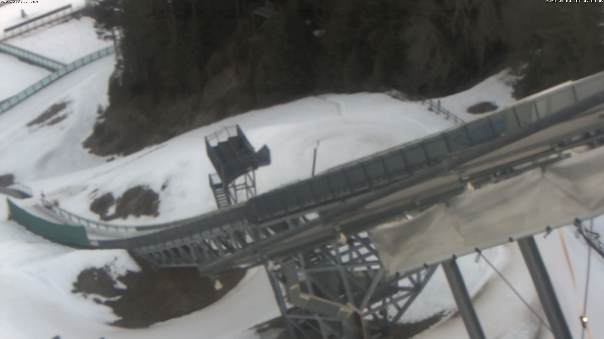 Archiv Foto Webcam Sprungschanze, Seefeld in Tirol