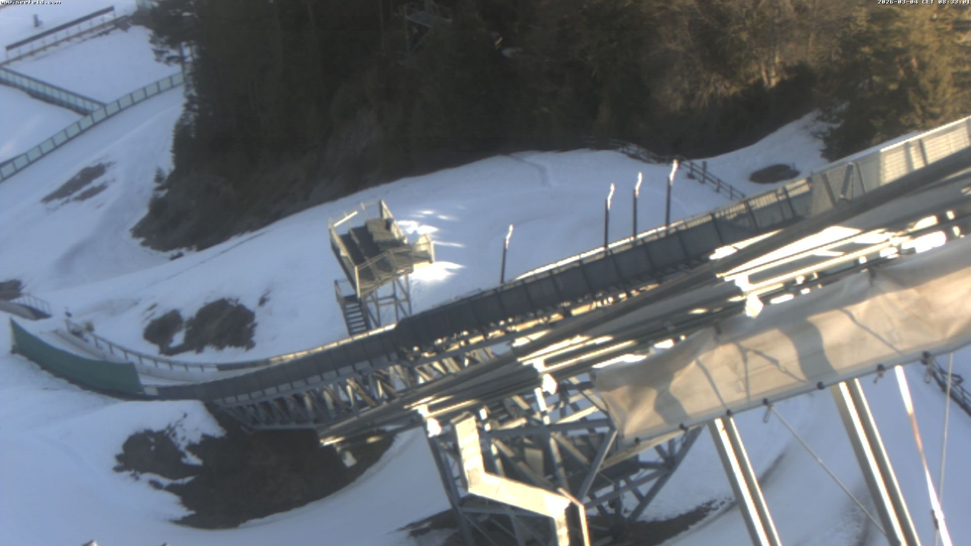 Archiv Foto Webcam Sprungschanze, Seefeld in Tirol